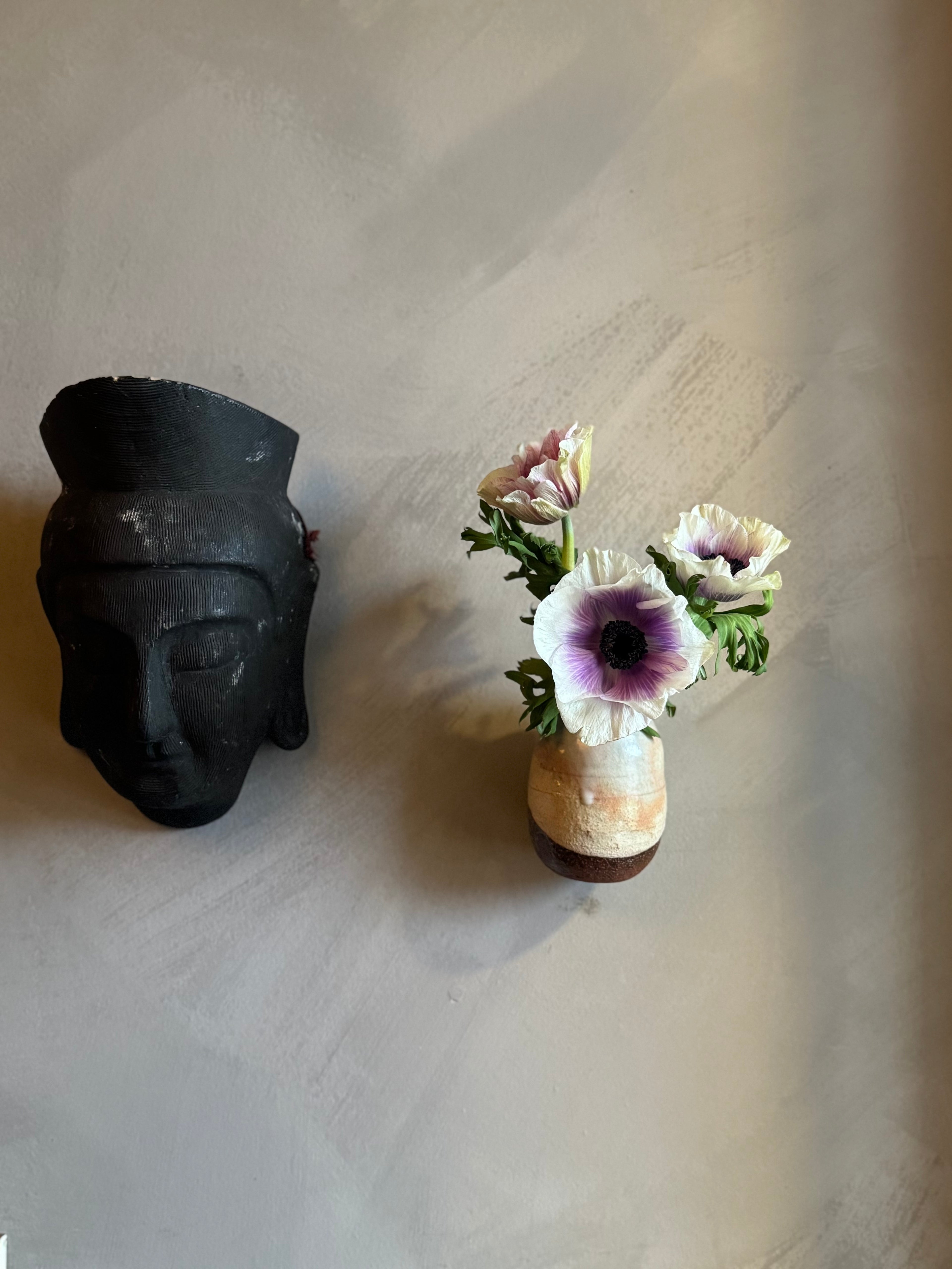 Japanese ceramic wall vase