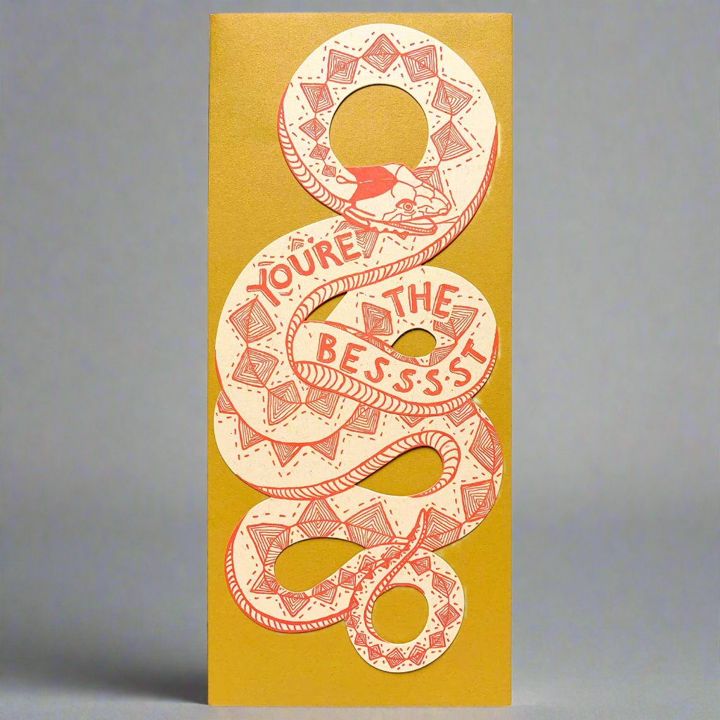 You're the best snake card