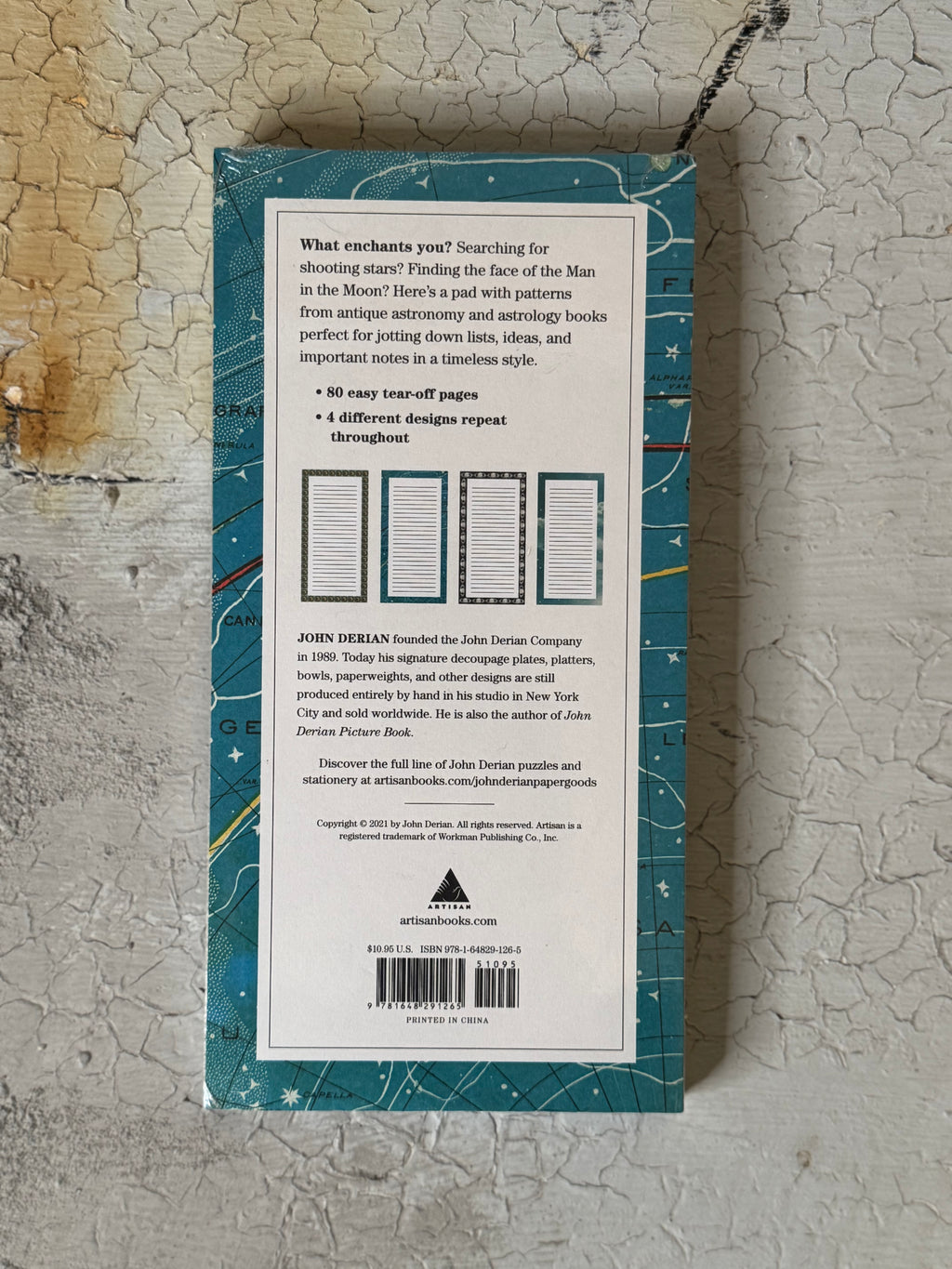 John Derian Paper Goods: Heavenly Bodies Notepad