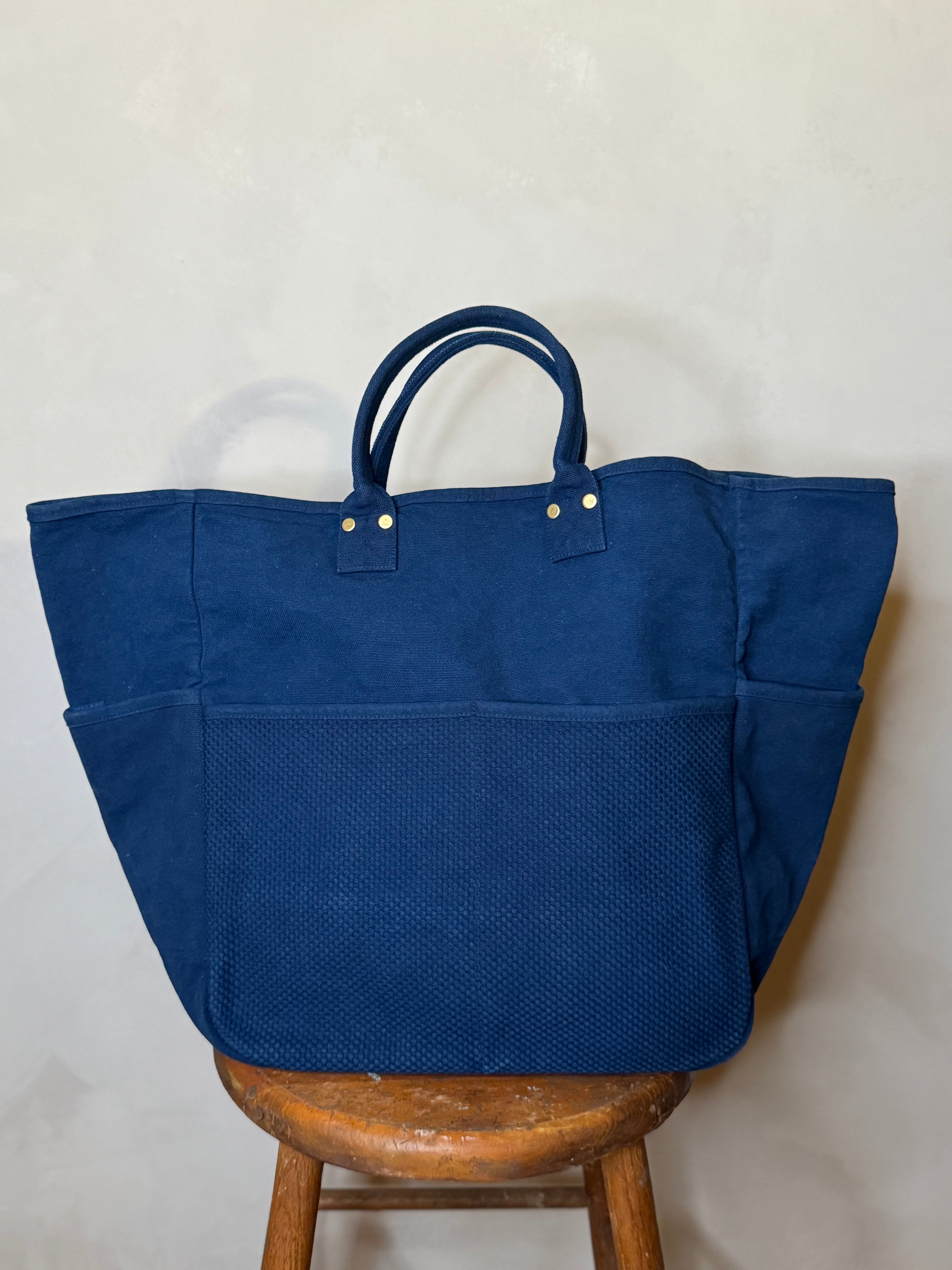 Indigo tote large – mizutama