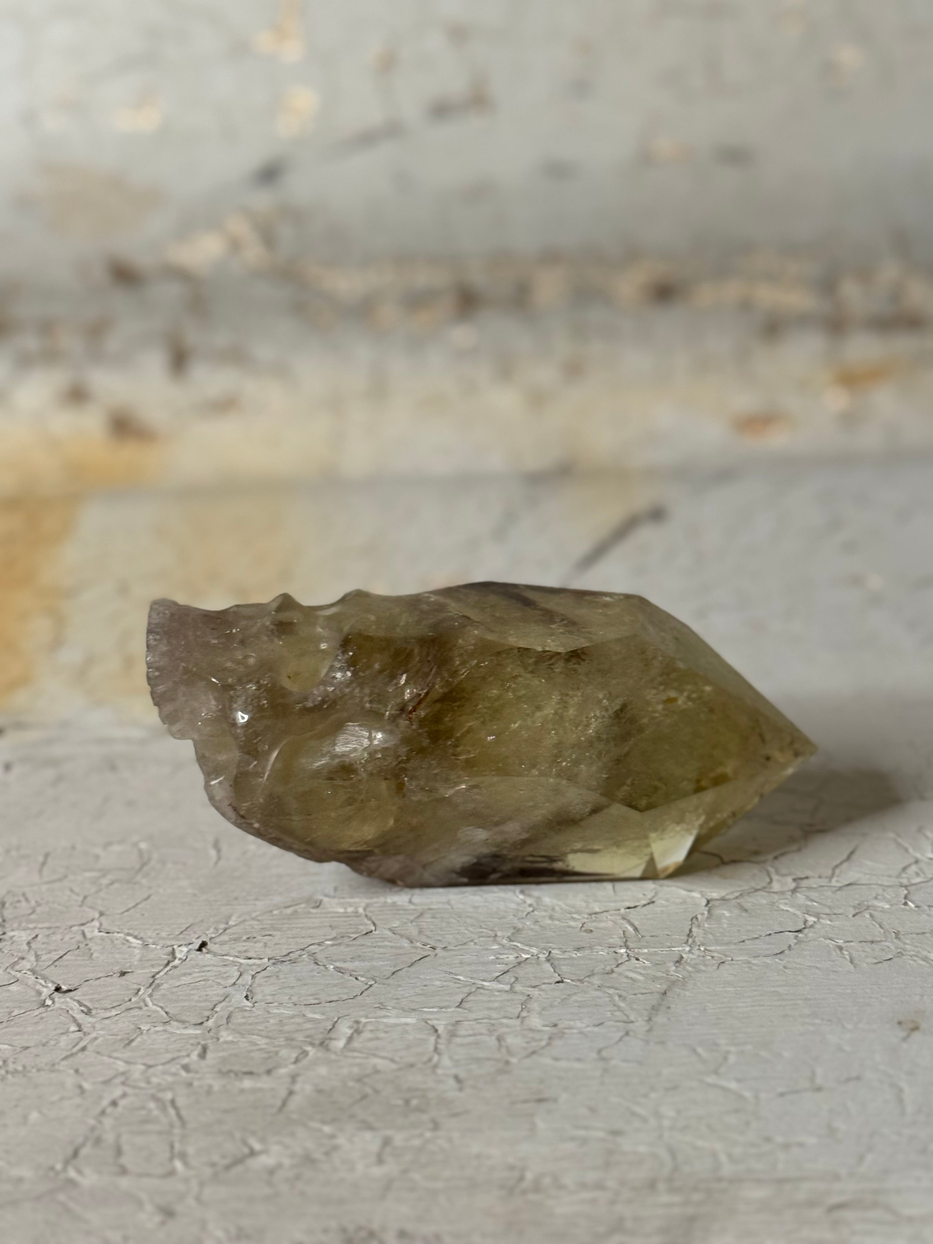 smoky citrine crystal skull