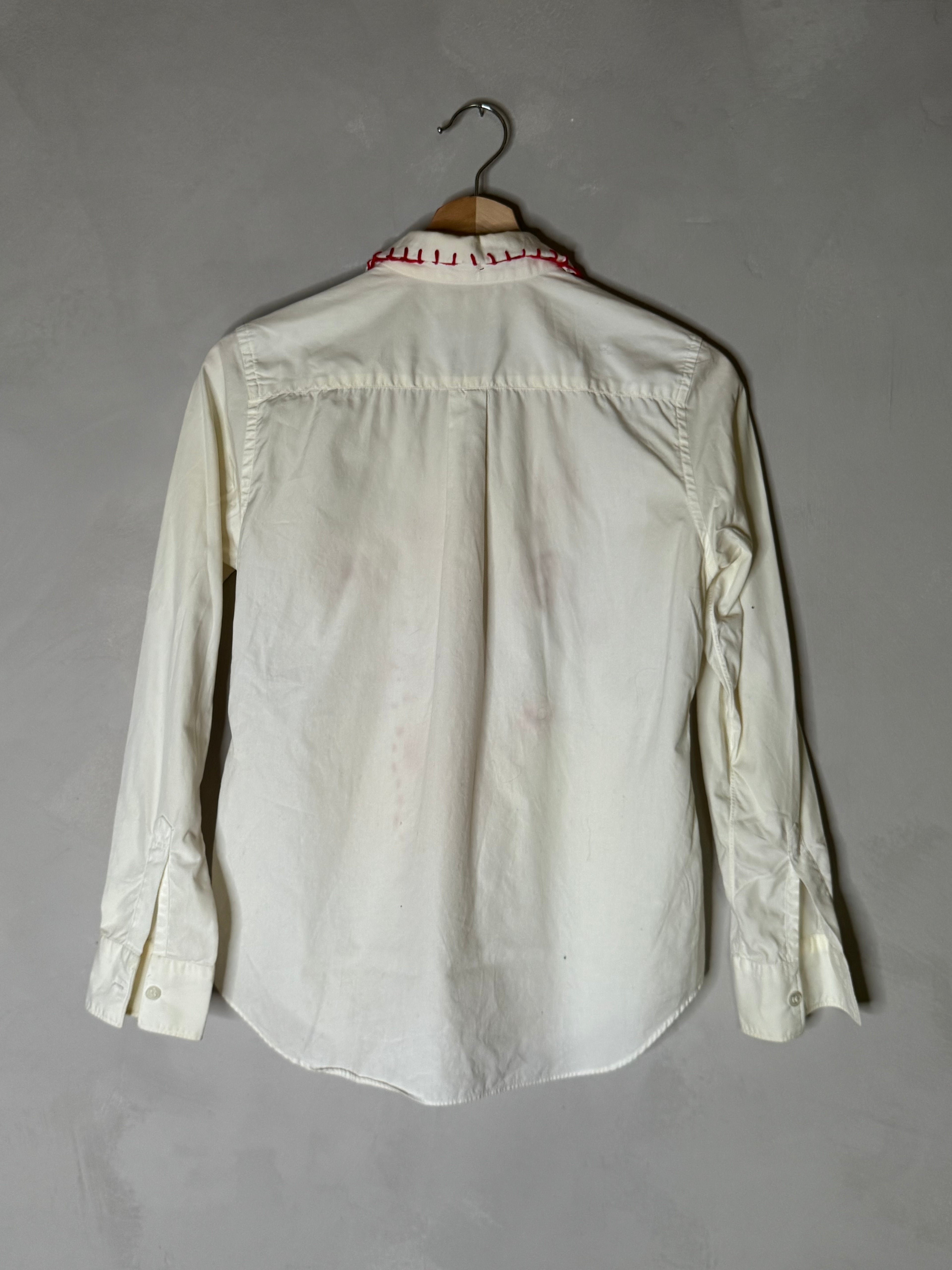 Comme des garçons embroidered button down shirt