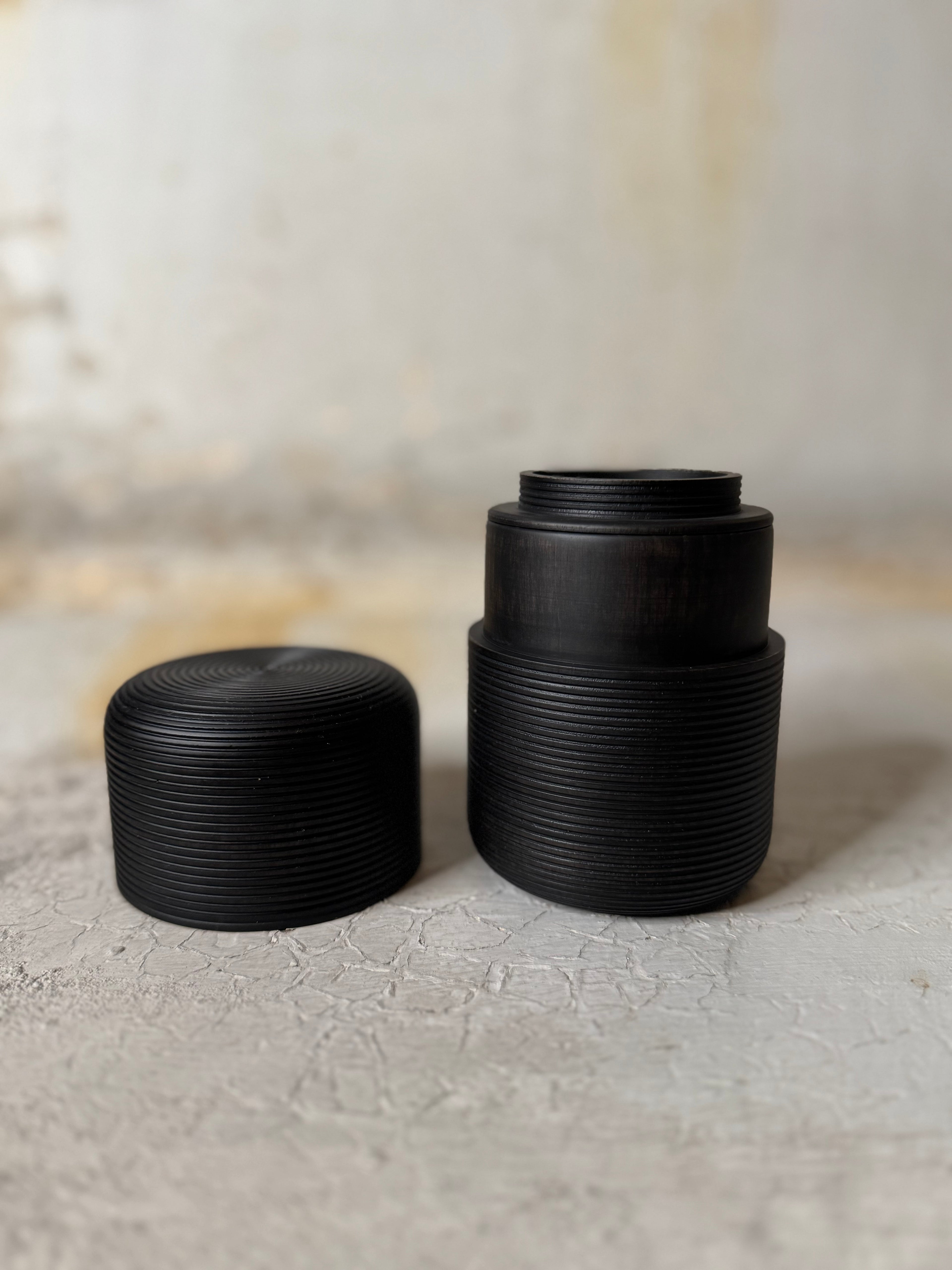 Karmi Tea Canister -  sumi black