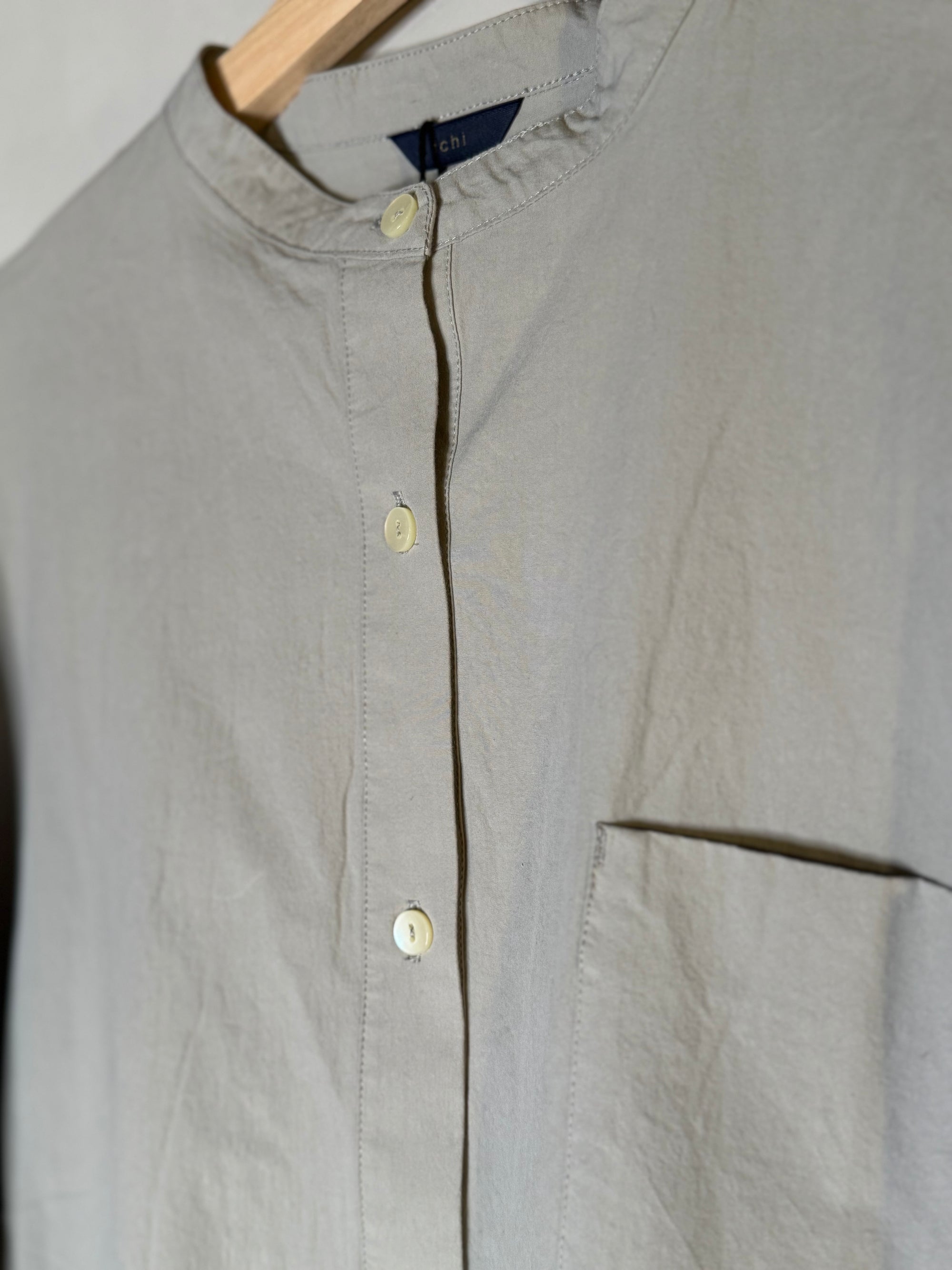 Ichi antiquites grey cotton shirt