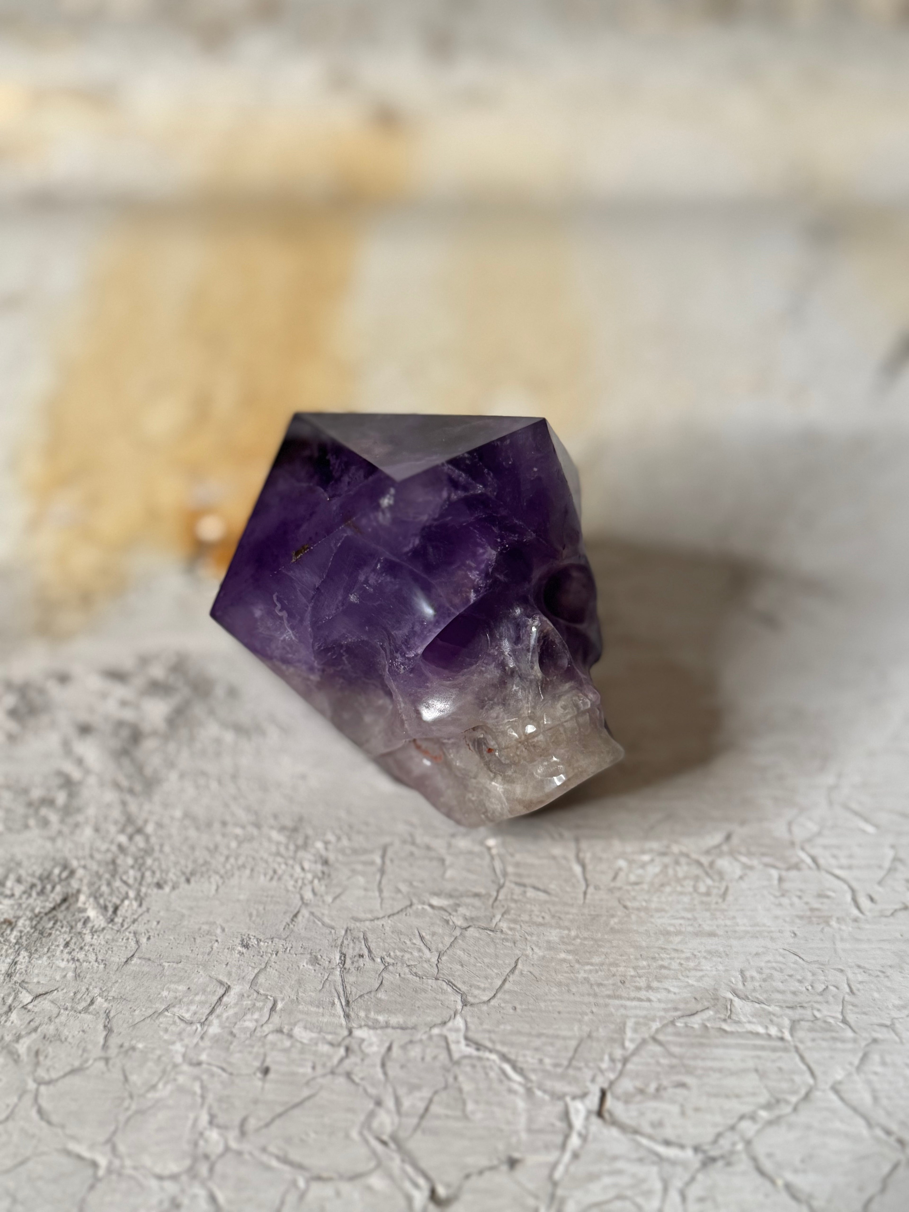 amethyst crystal skull
