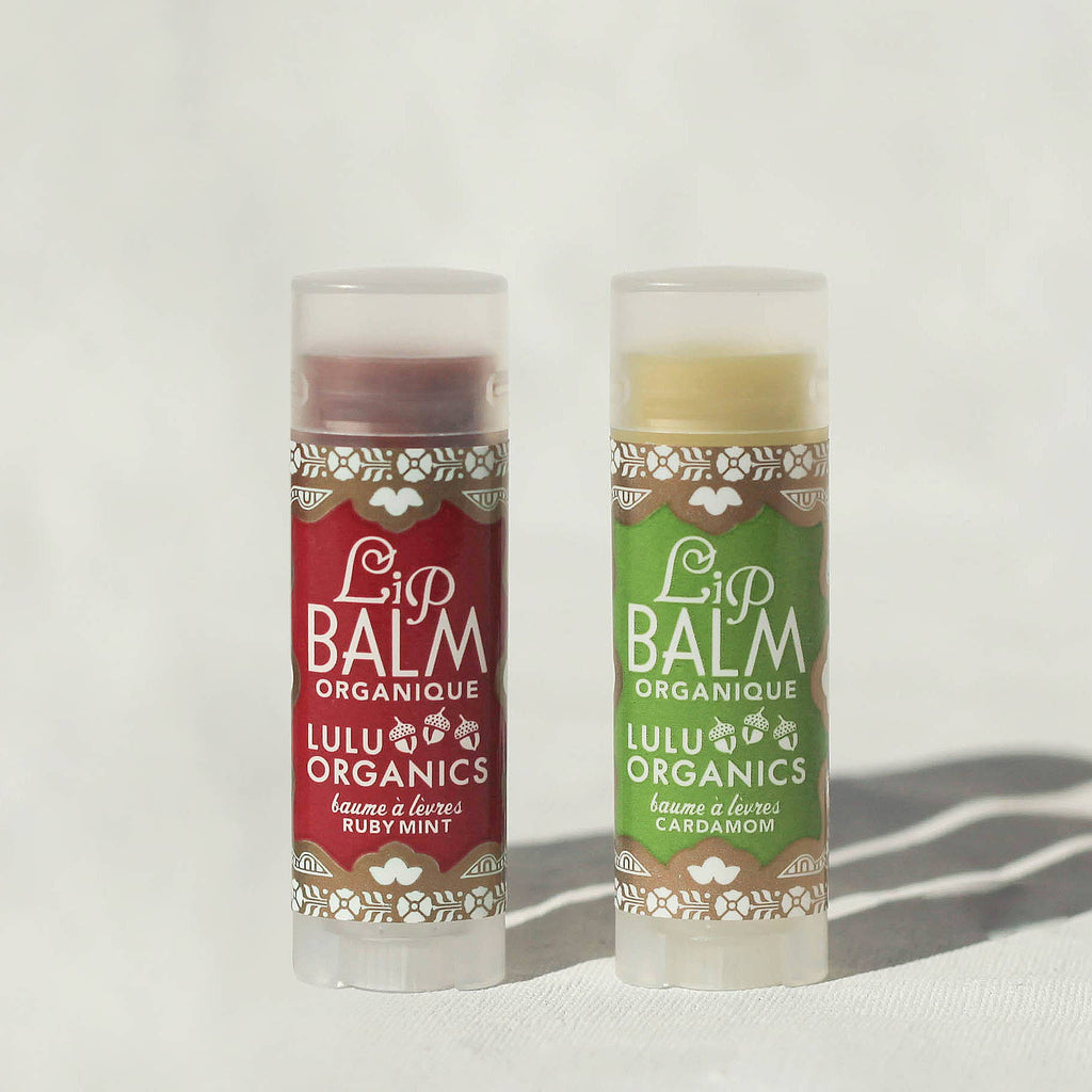 organic lip Balm -ruby mint or cardamom