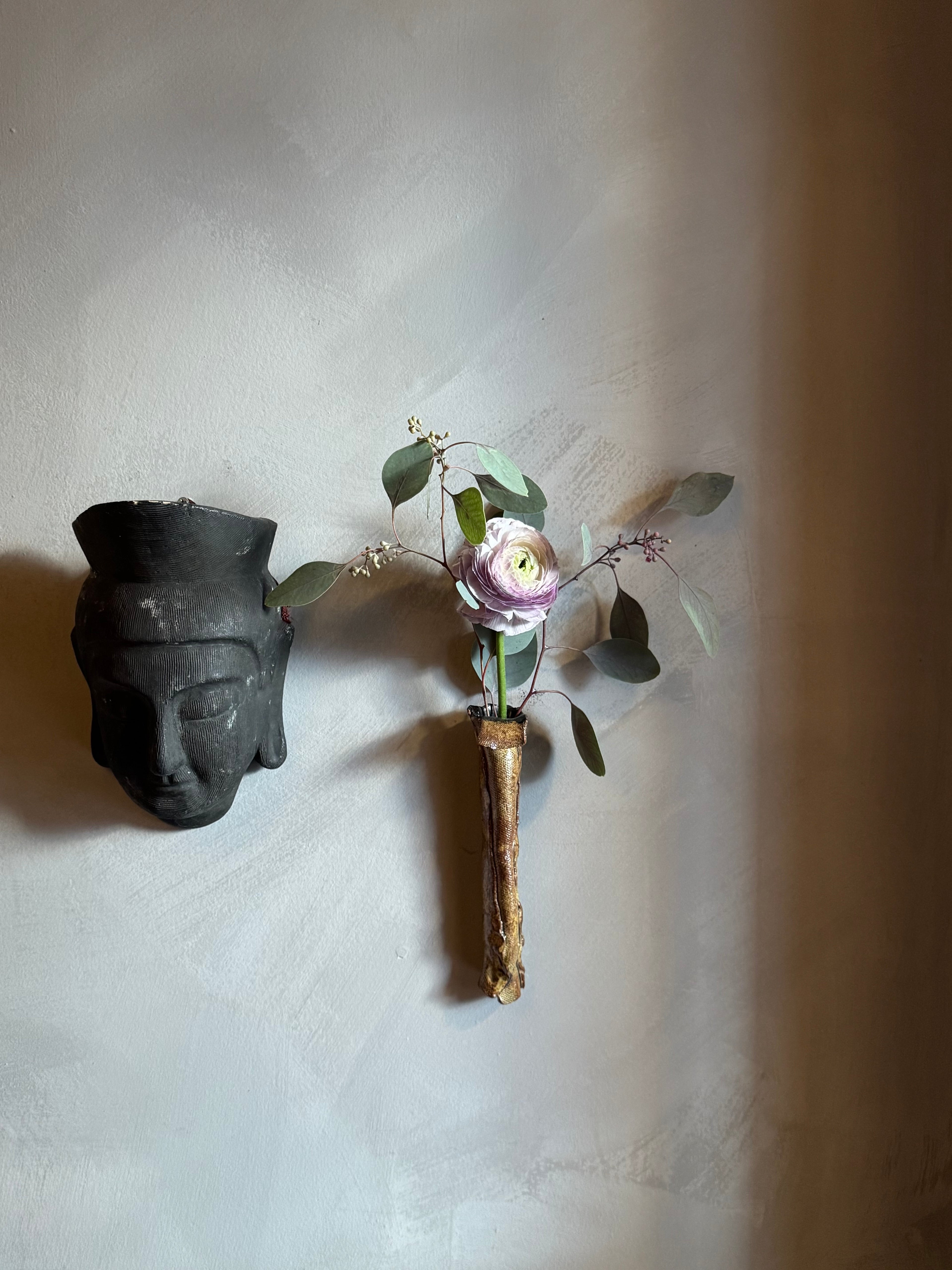 Japanese ceramic wall vase