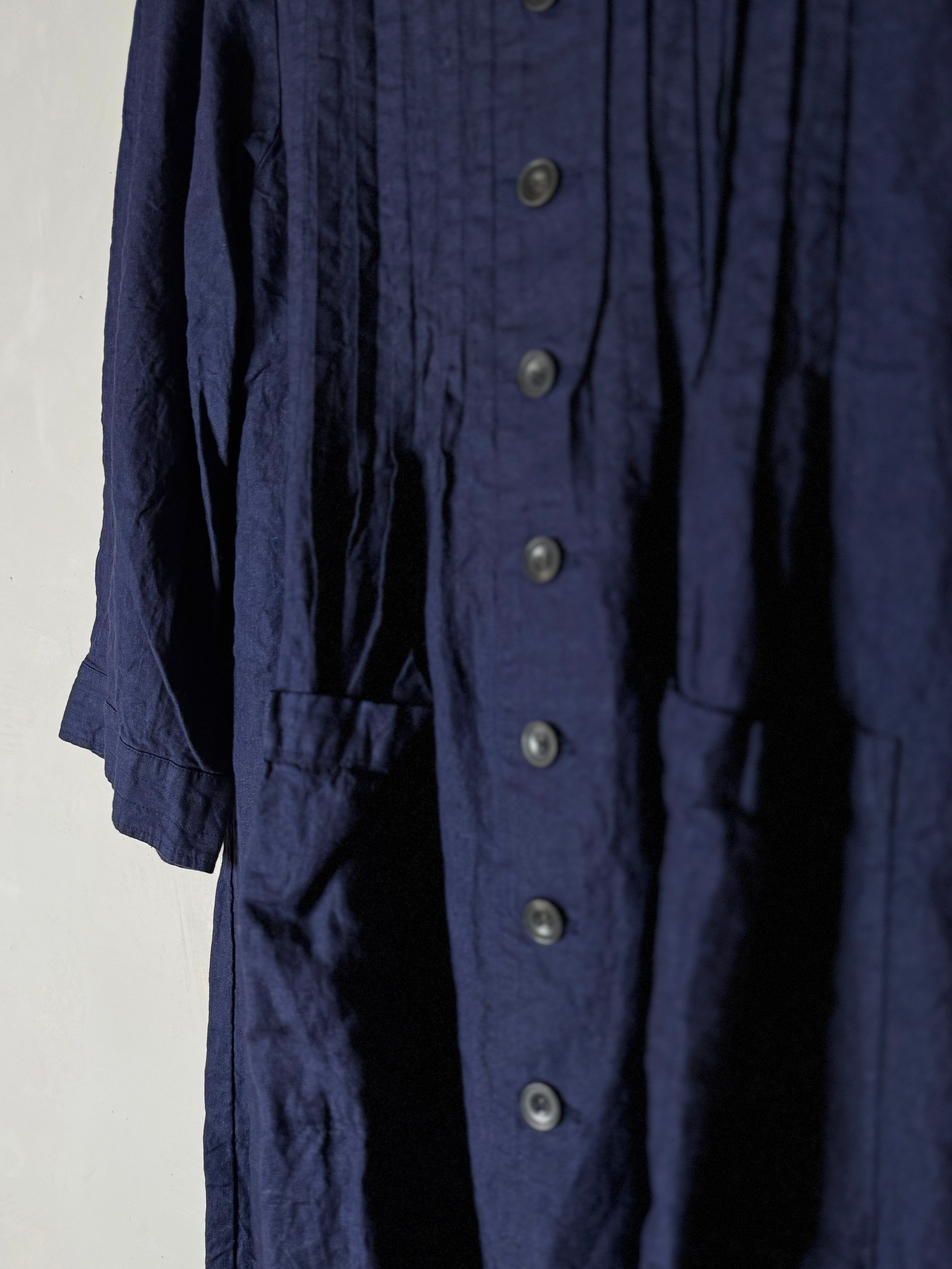 Ichi antiquites indigo coat dress