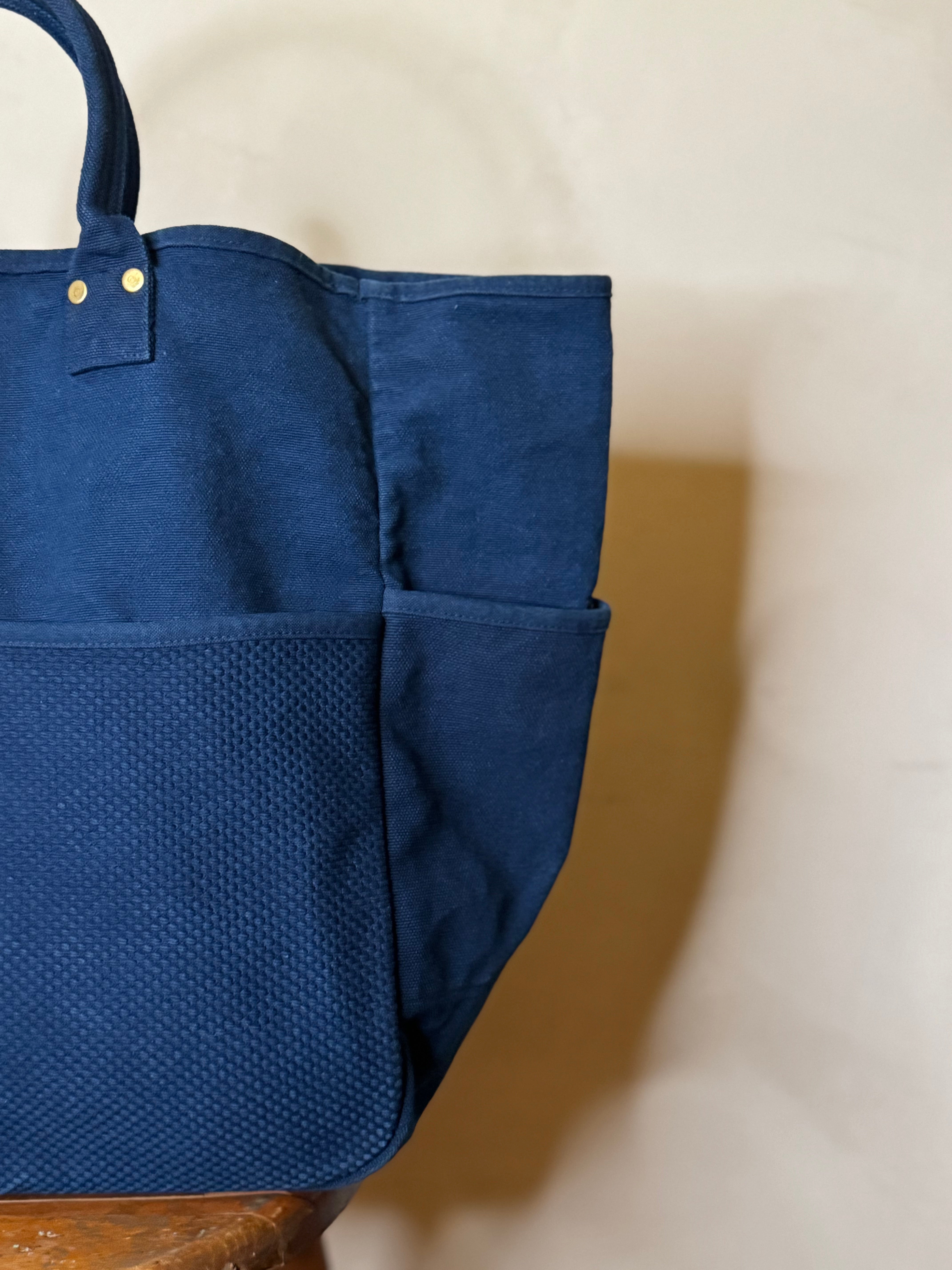 Indigo tote large – mizutama