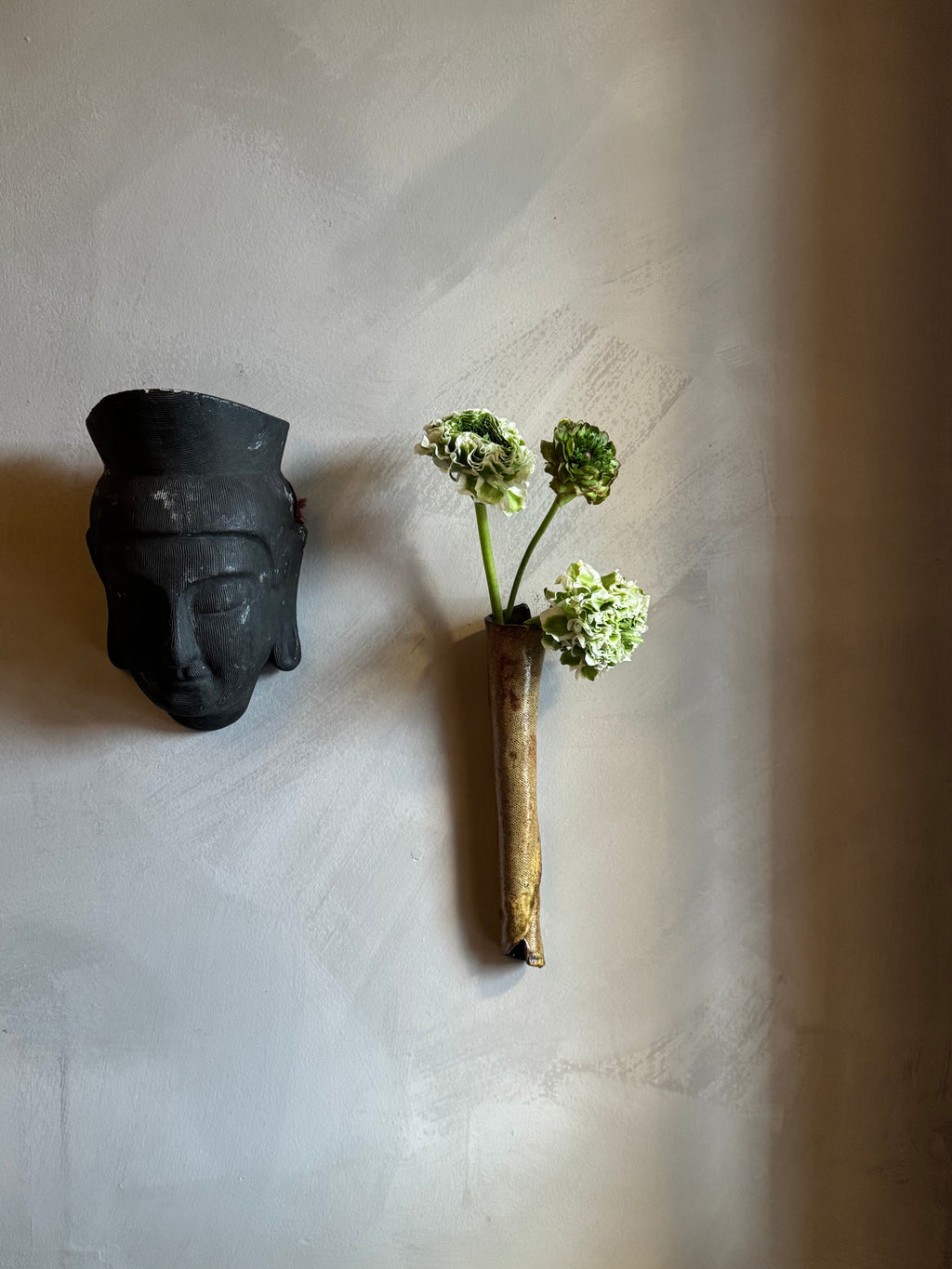 Japanese ceramic wall vase