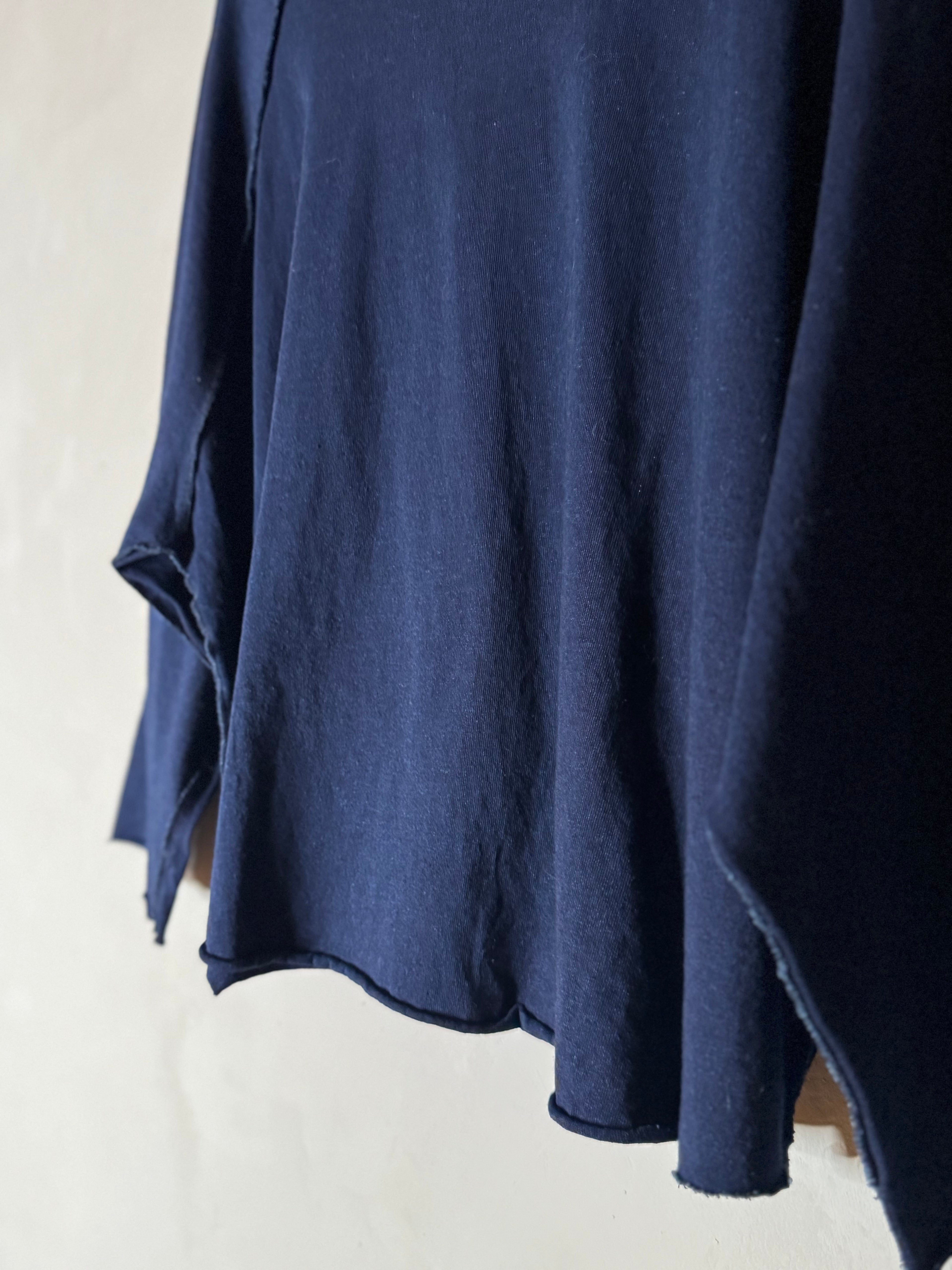 Ichi antiquites long sleeved raw hem shirt