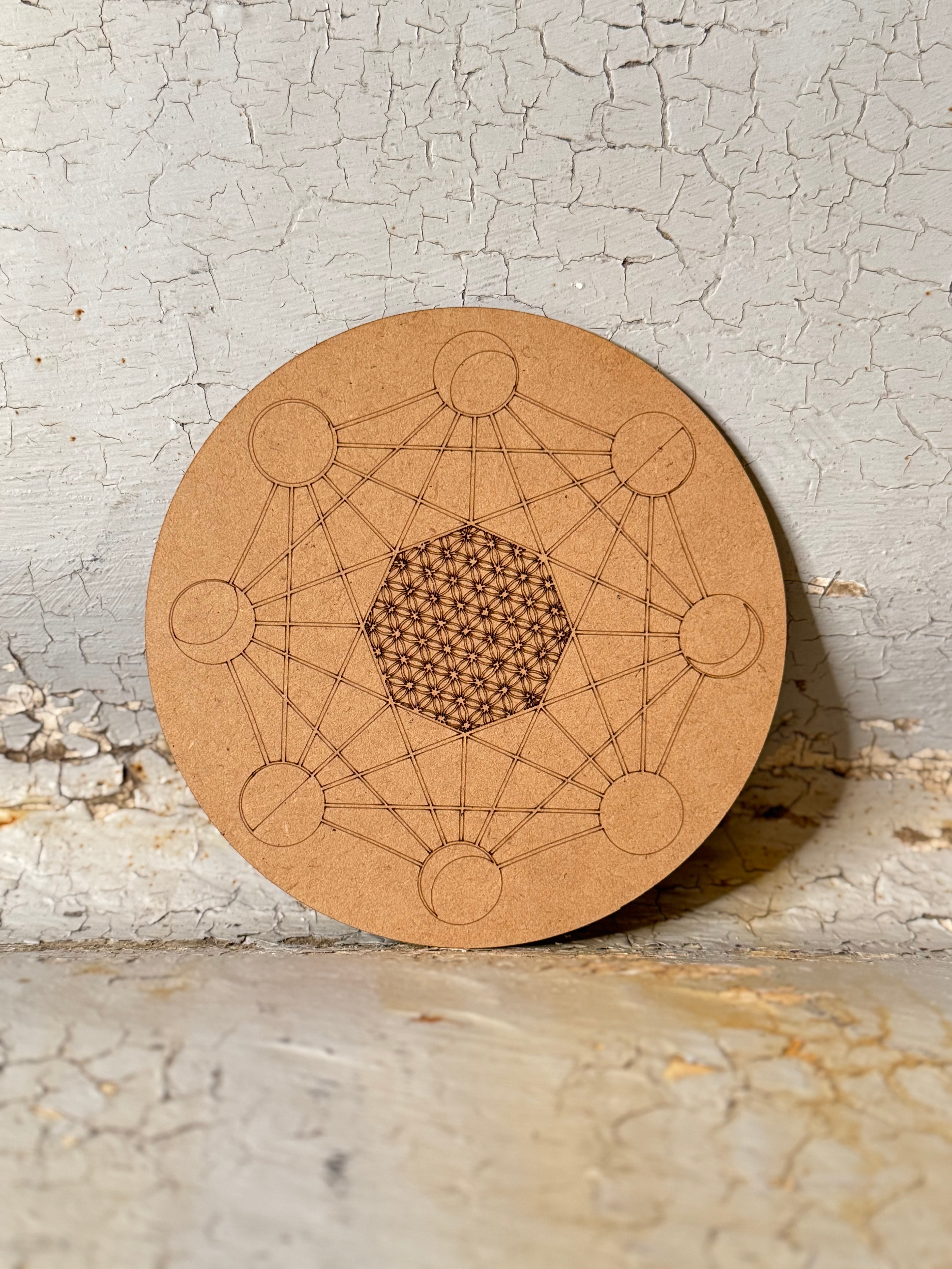Sacred Geometry Crystal Grid Board - 3 patterns