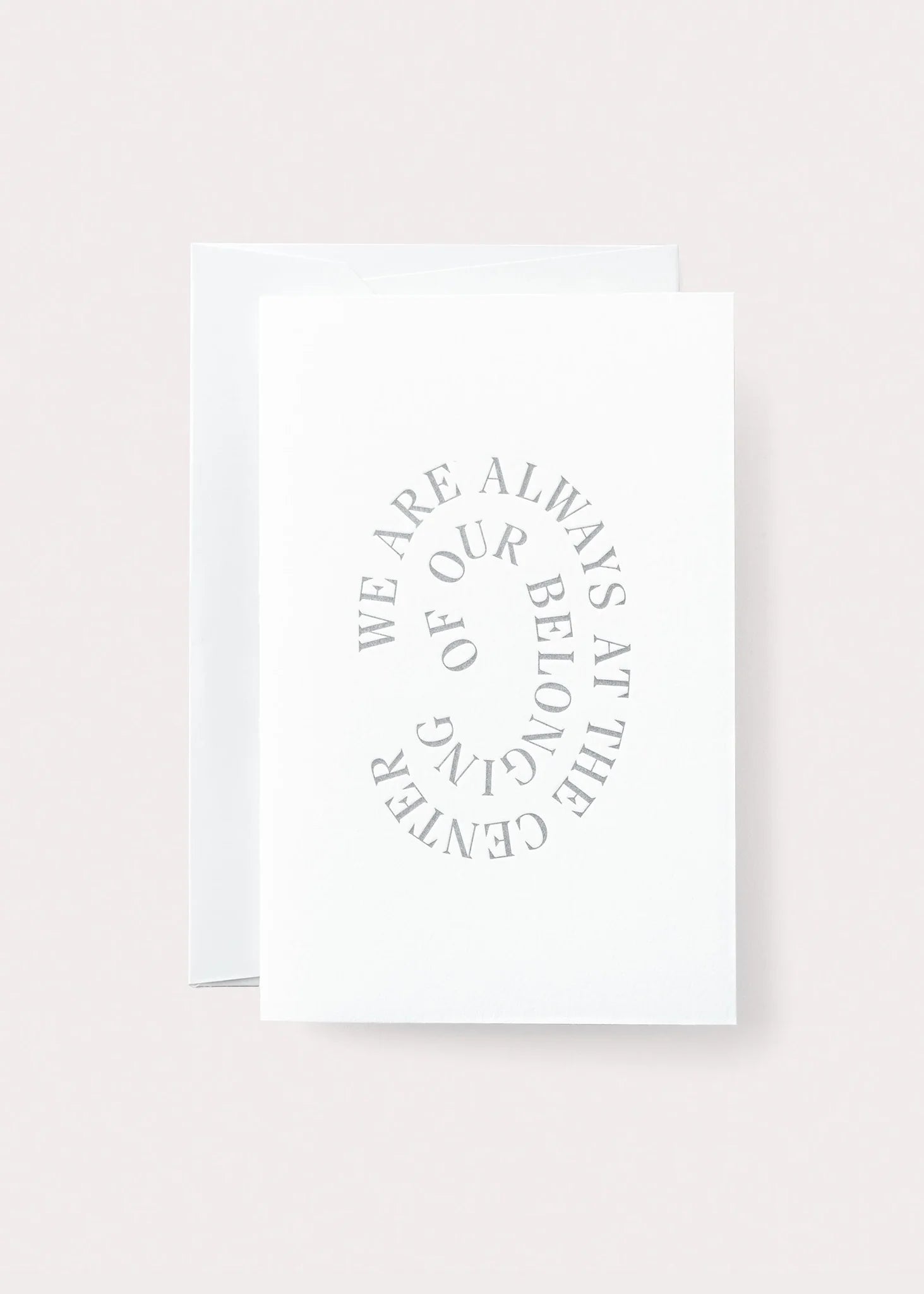 Belonging card