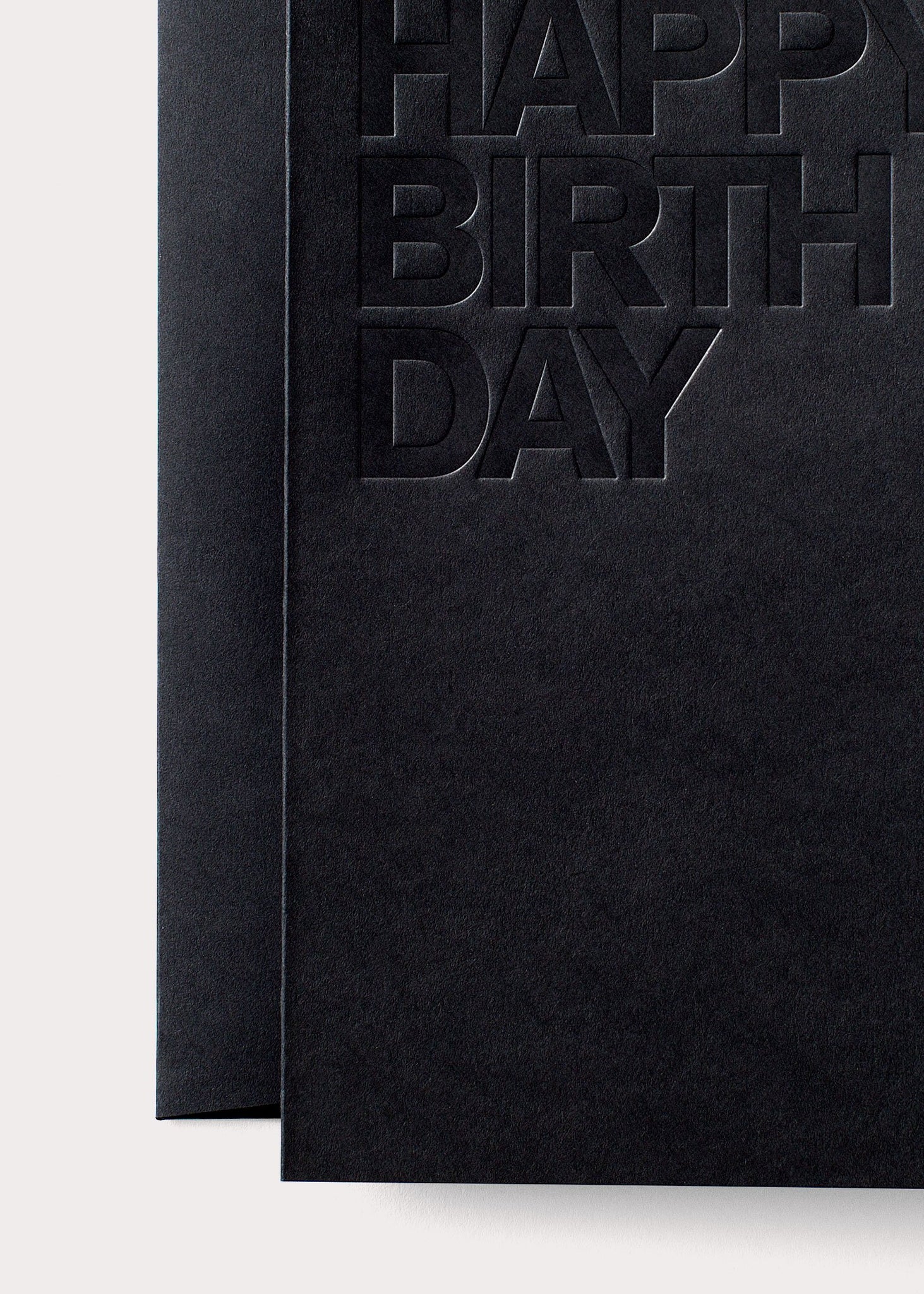 Birthday black card
