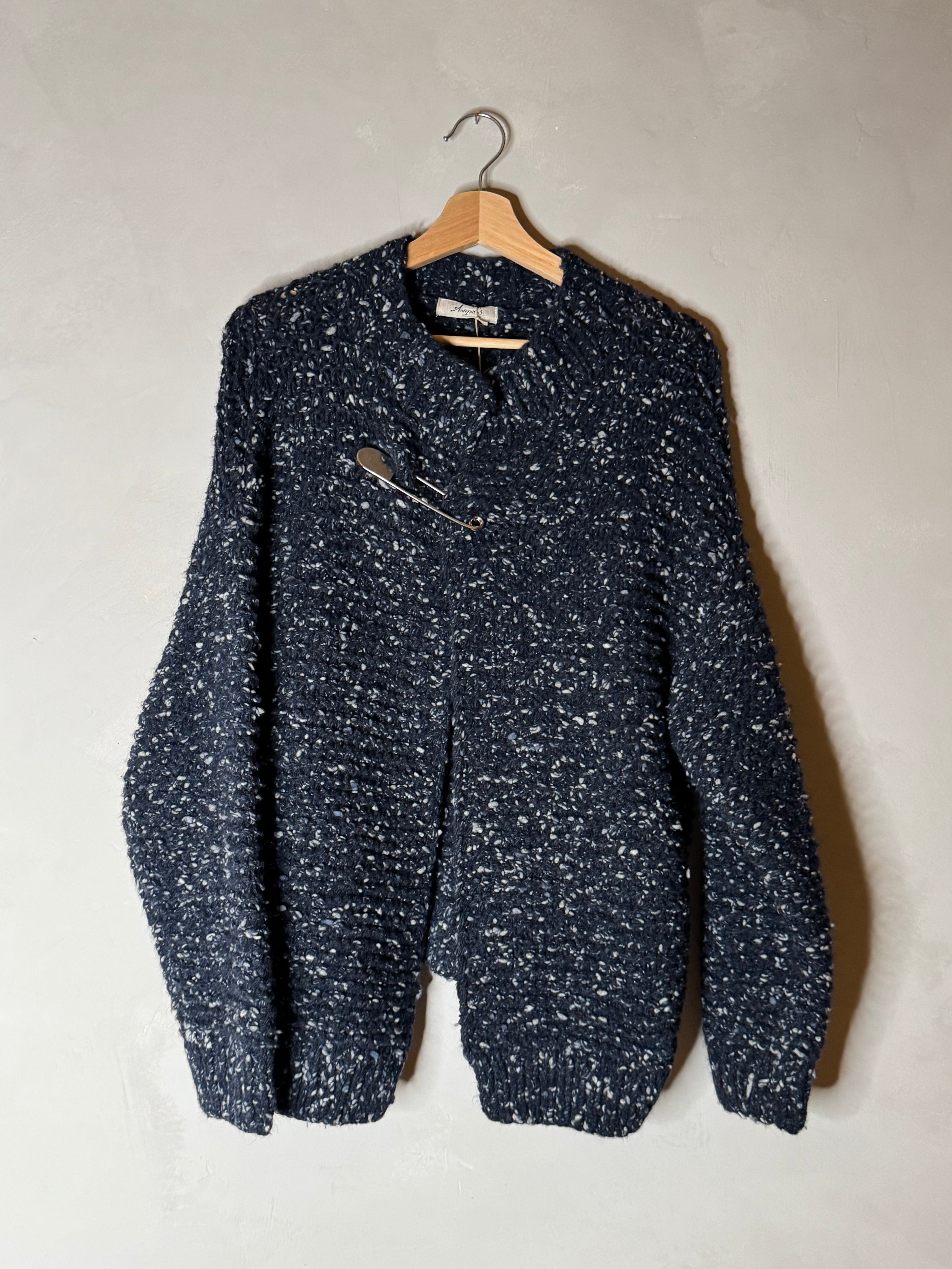 最終価格★ ICHI Antiquite's / knit cardigan Ichi antiquites chunky knit cardigan with giant safety pin – mizutama
