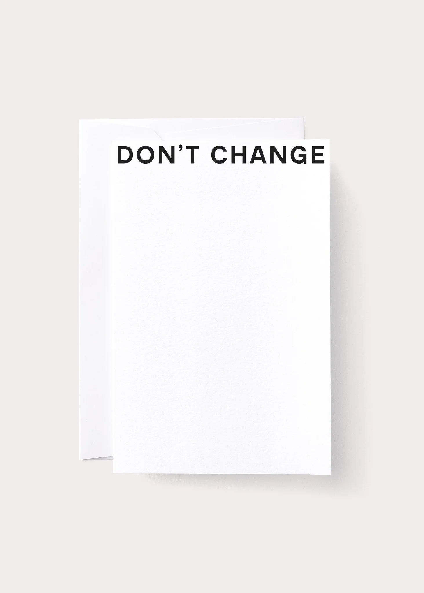 Don't change card