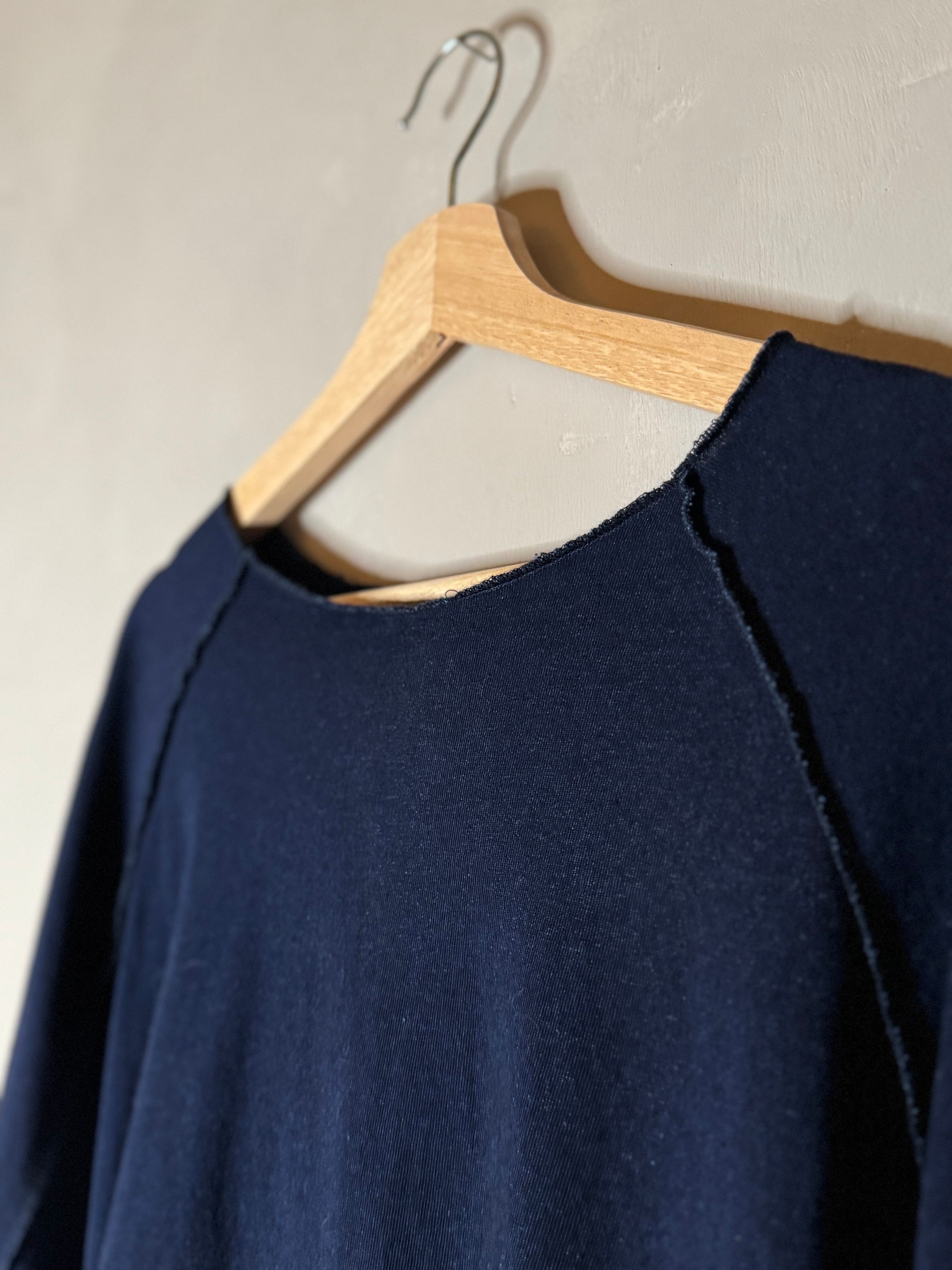 Ichi antiquites long sleeved raw hem shirt