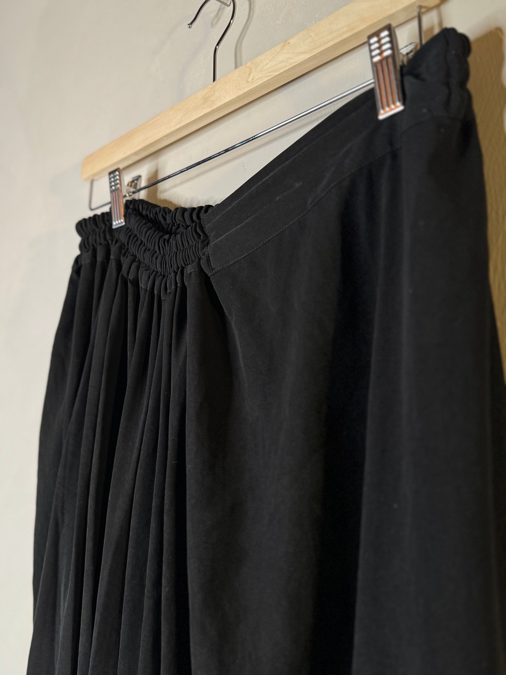 Y's by YOHJI YAMAMOTO black drop crotch pants