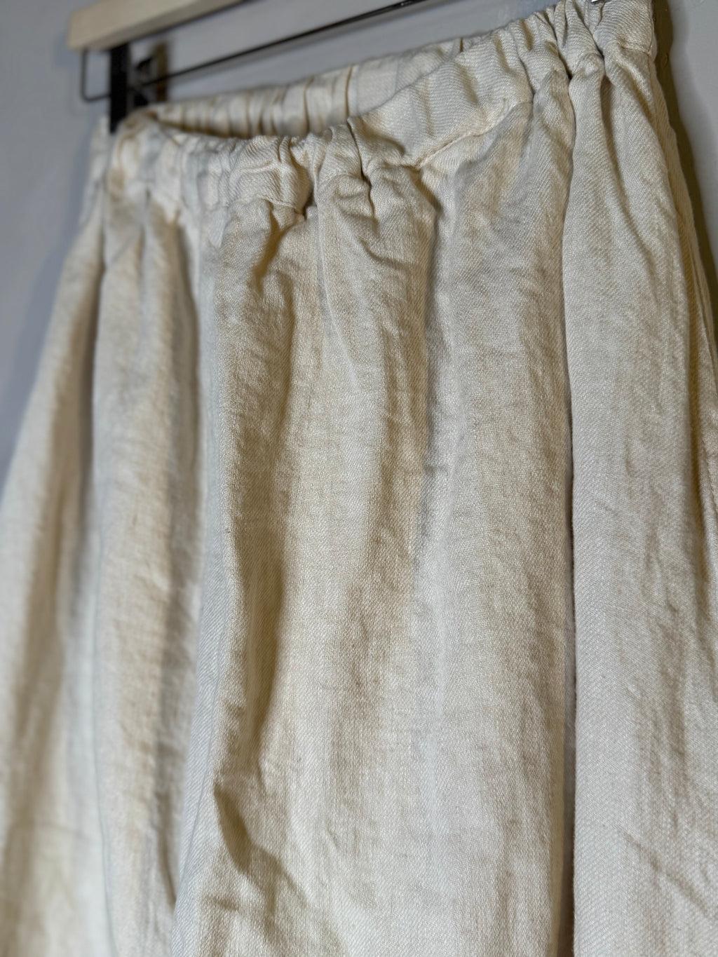 Ichi antiquites linen drop crotch pant