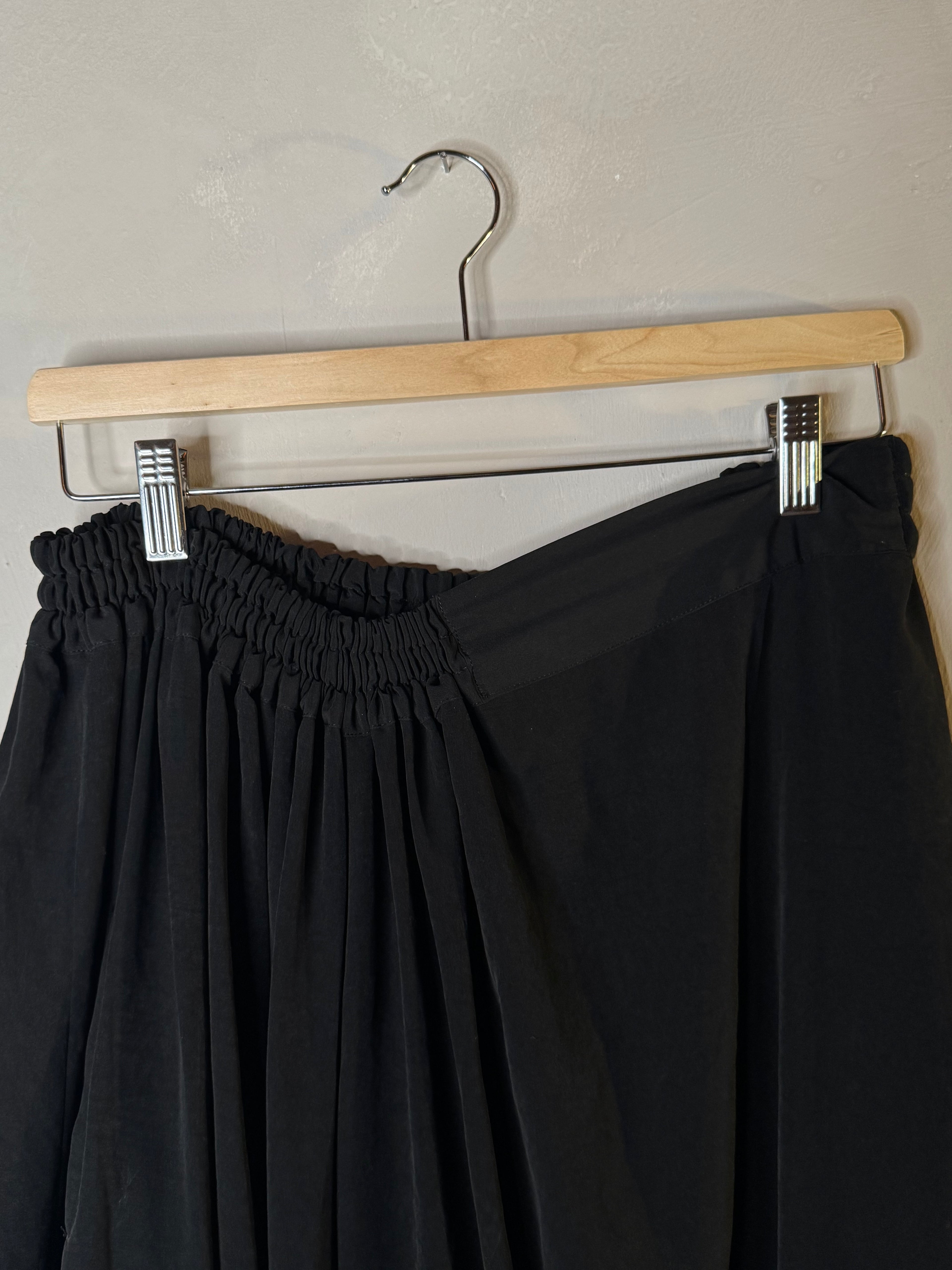 Y's by YOHJI YAMAMOTO black drop crotch pants