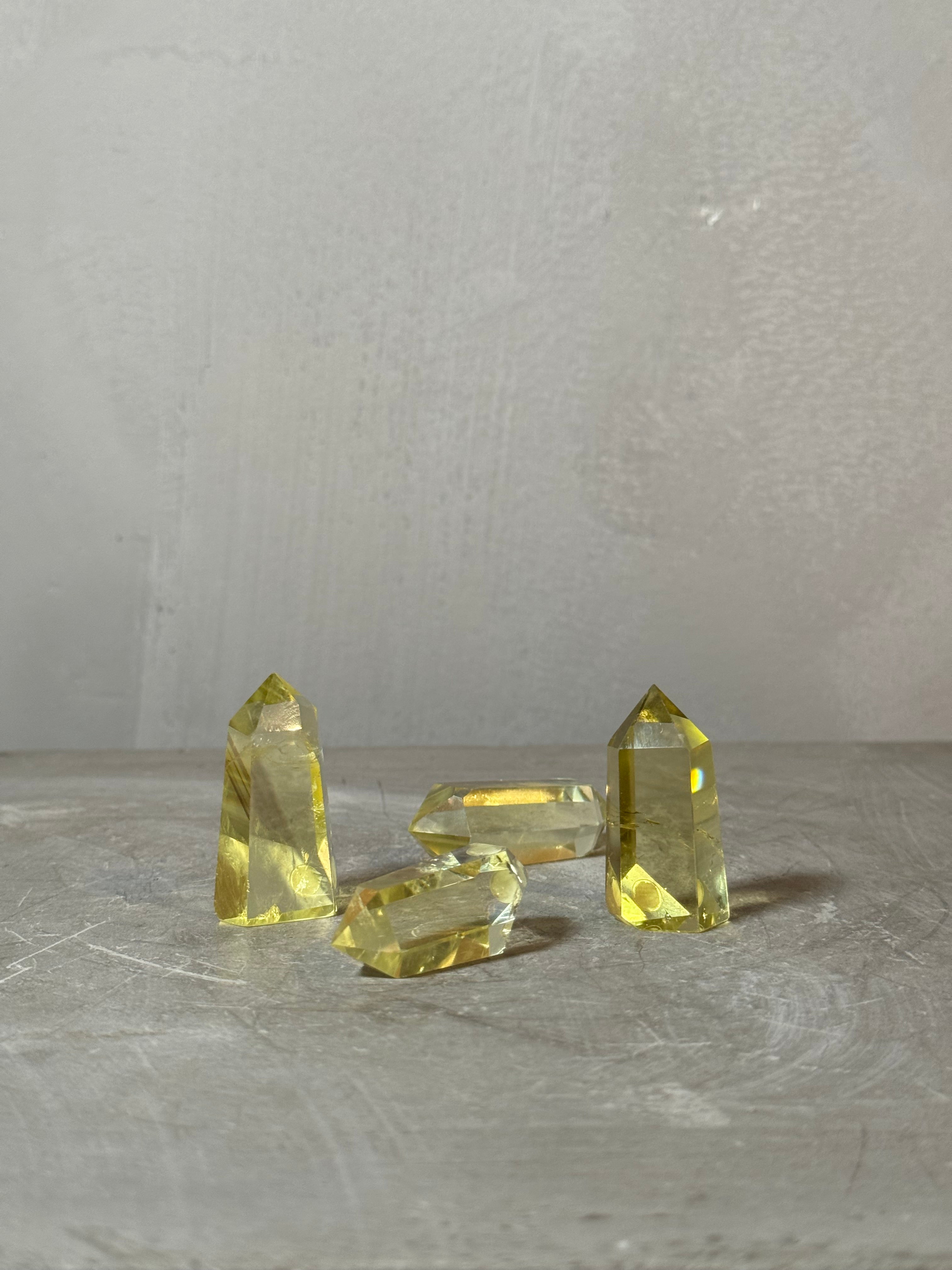Smoky citrine points