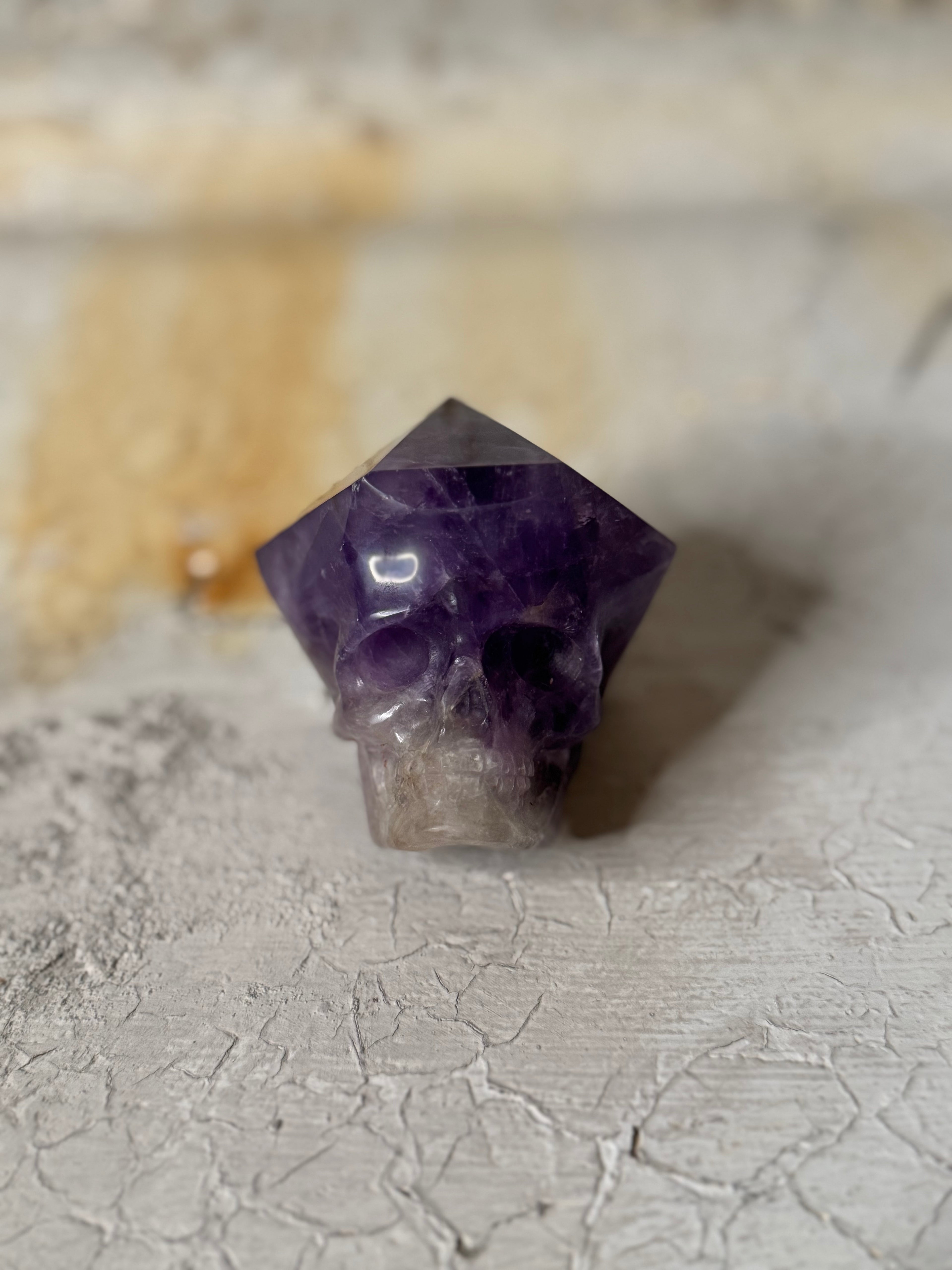 amethyst crystal skull