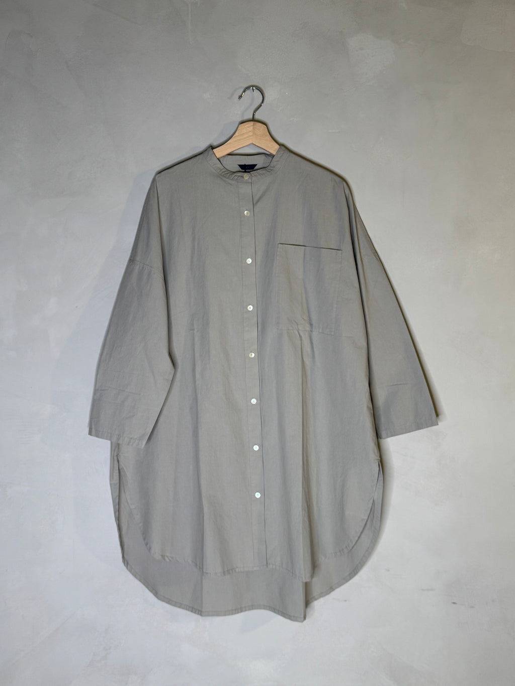 Ichi antiquites grey cotton shirt