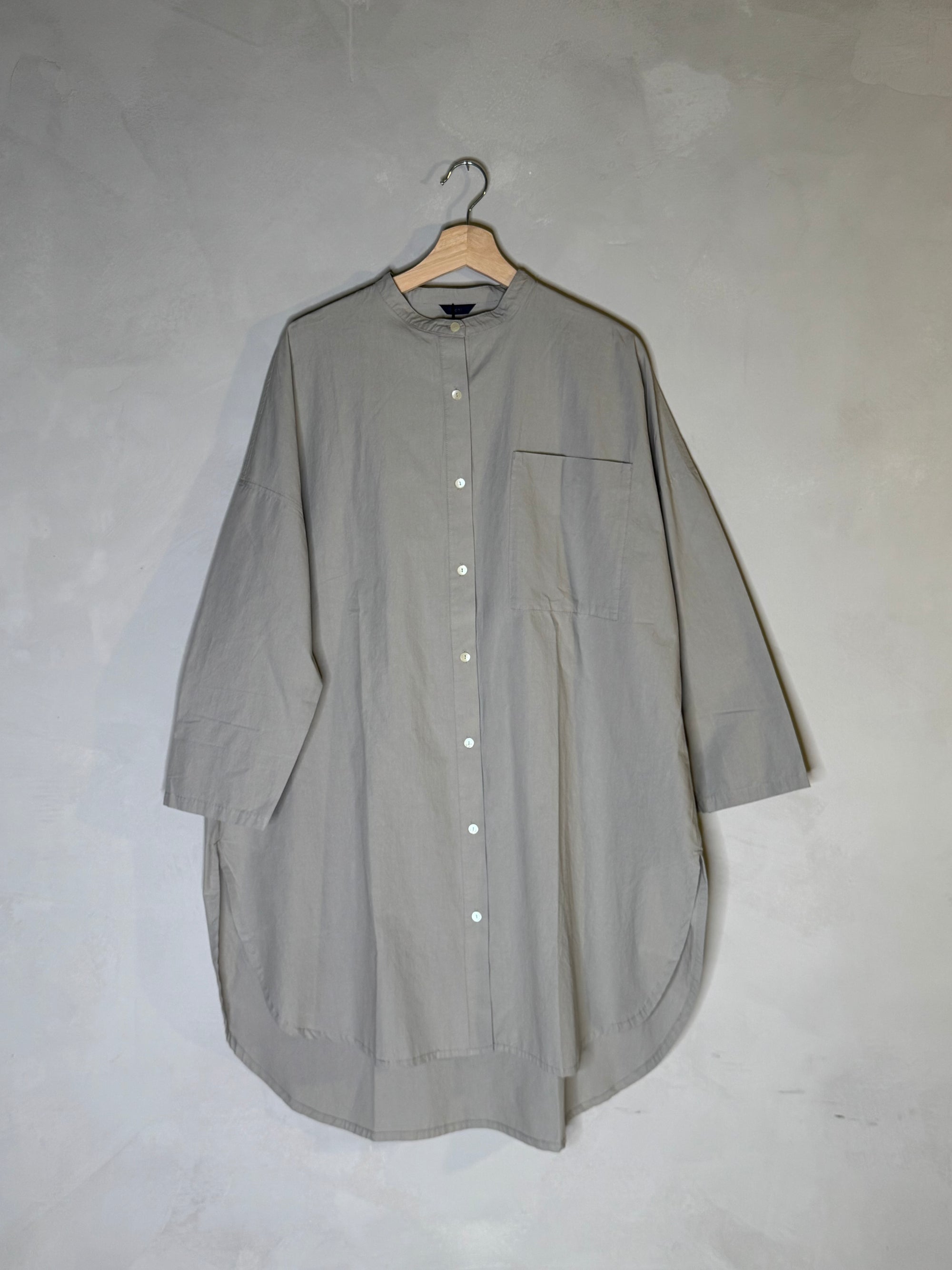 Ichi antiquites grey cotton shirt