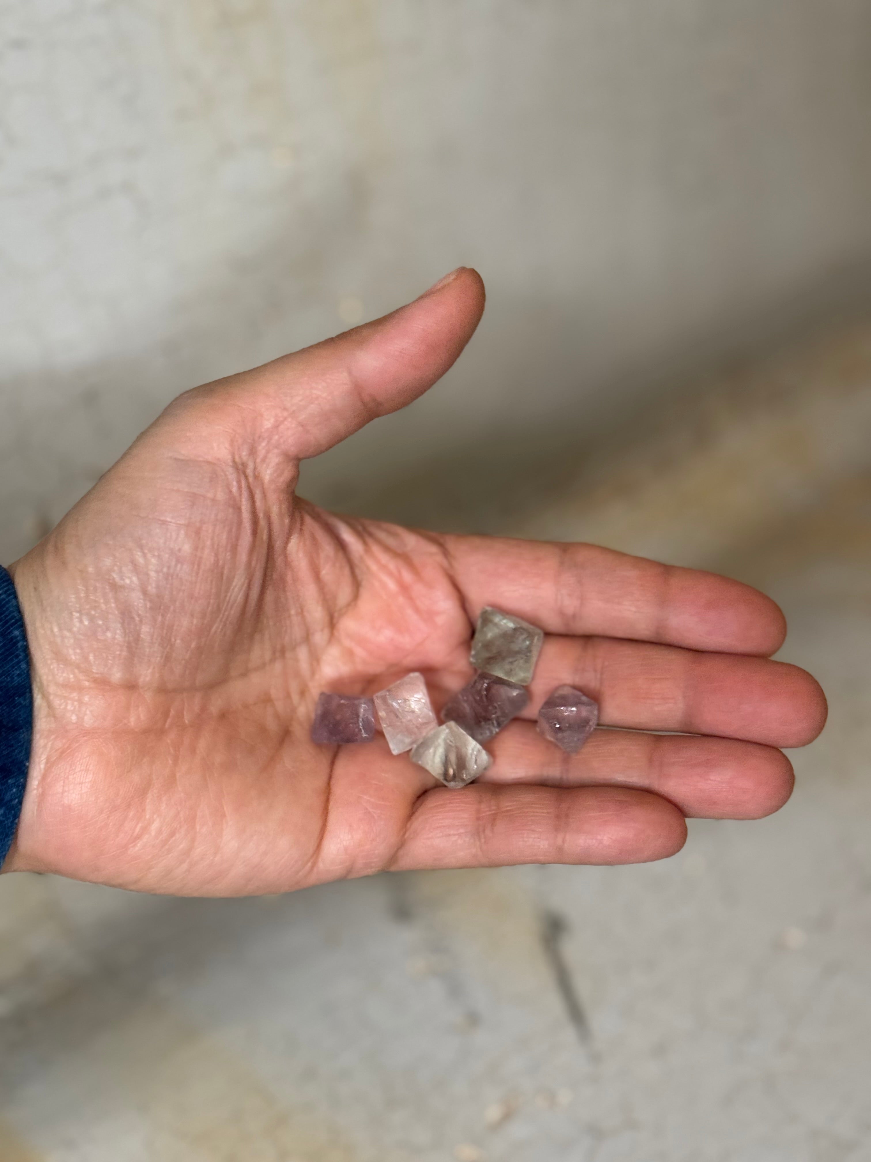 Fluorite Octahedrons - mini