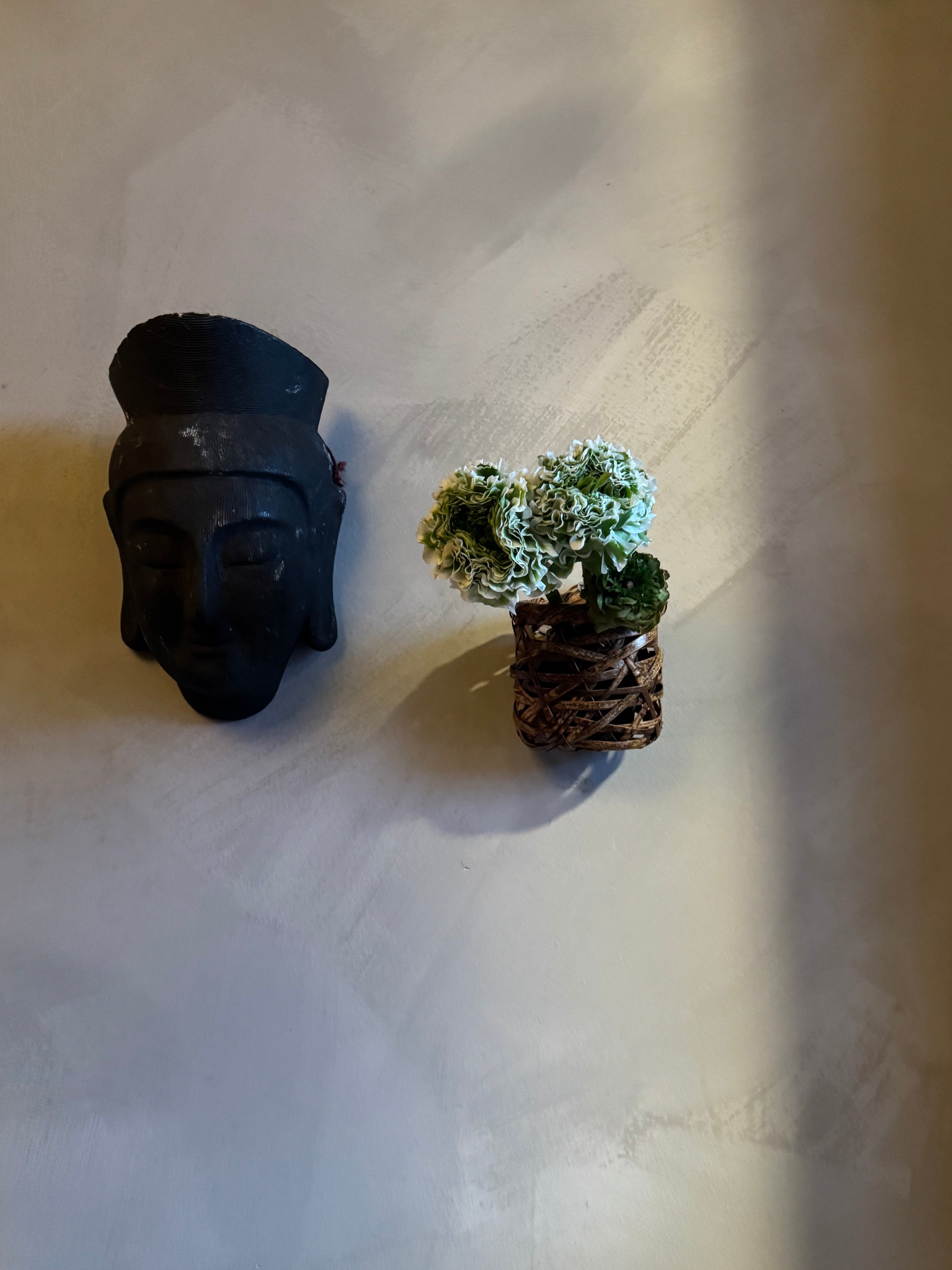 Japanese basketry wall vase