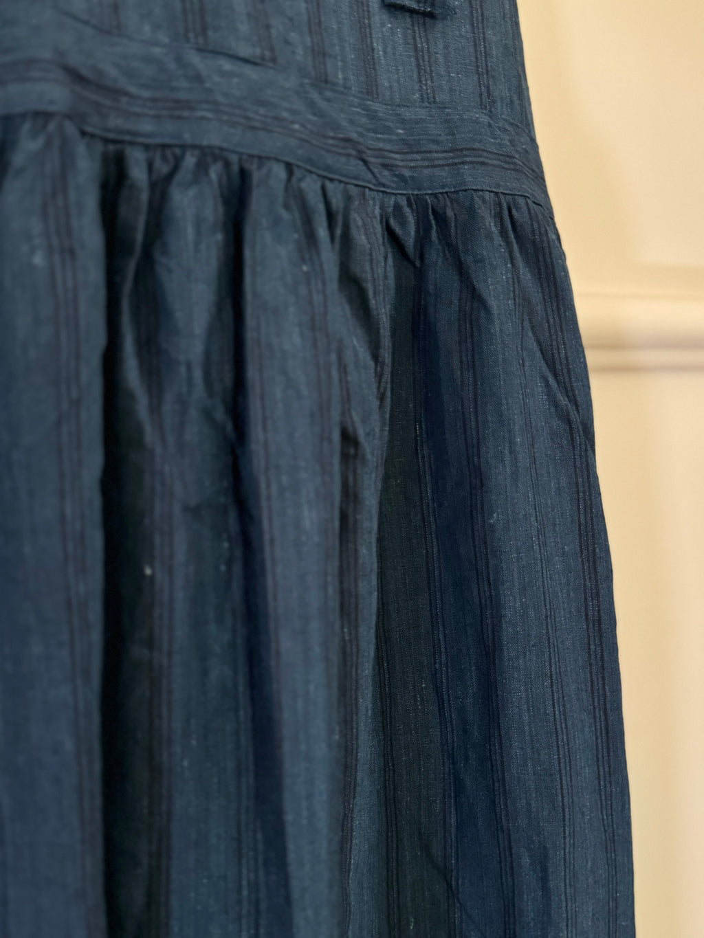 Ichi antiquites Indigo linen apron