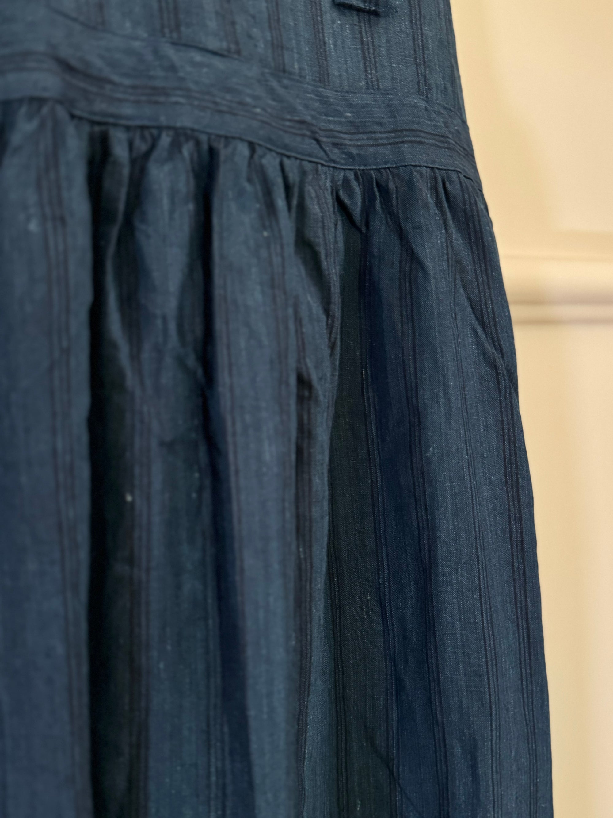 Ichi antiquites Indigo linen apron