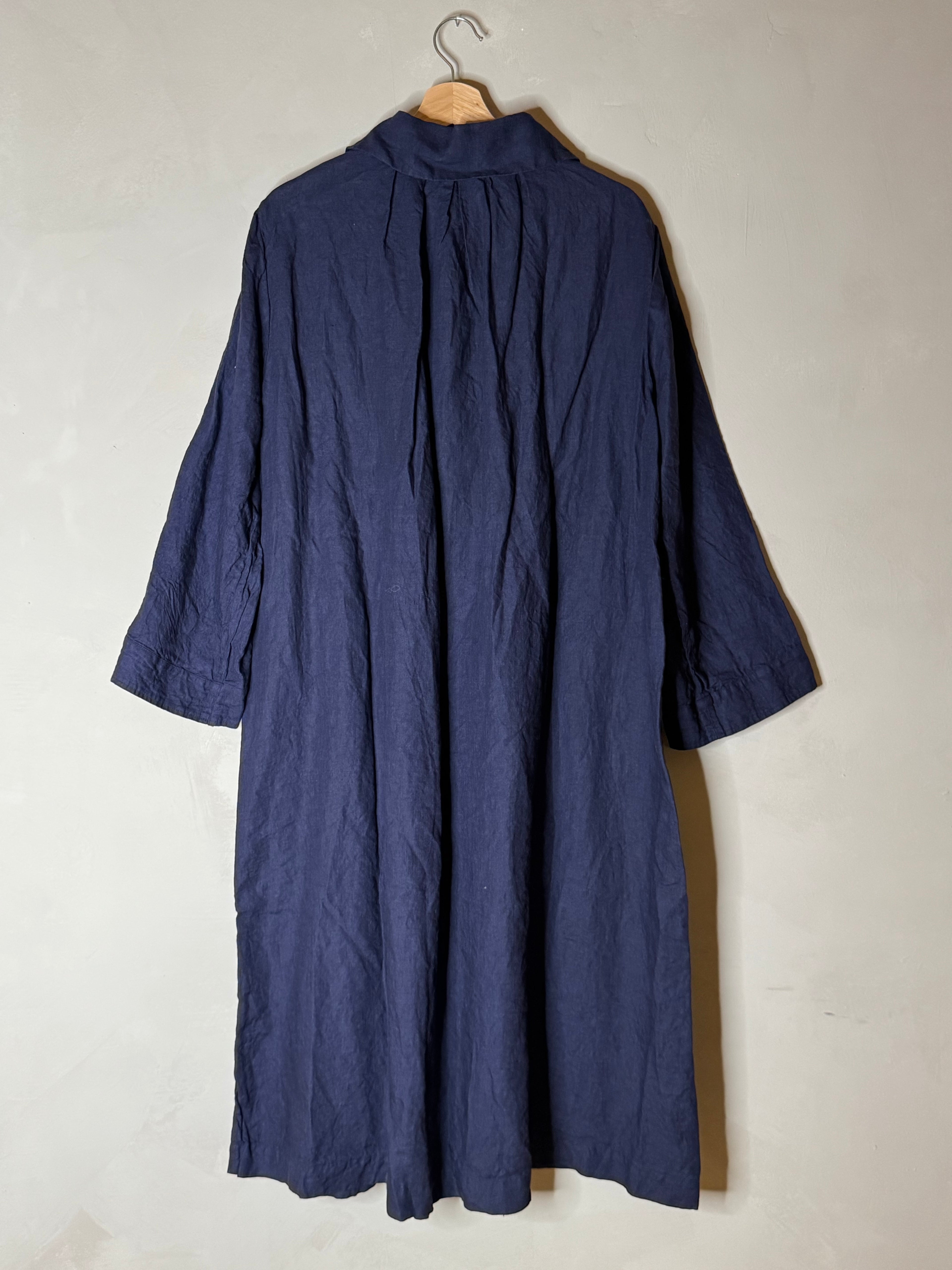 Ichi antiquites indigo coat dress