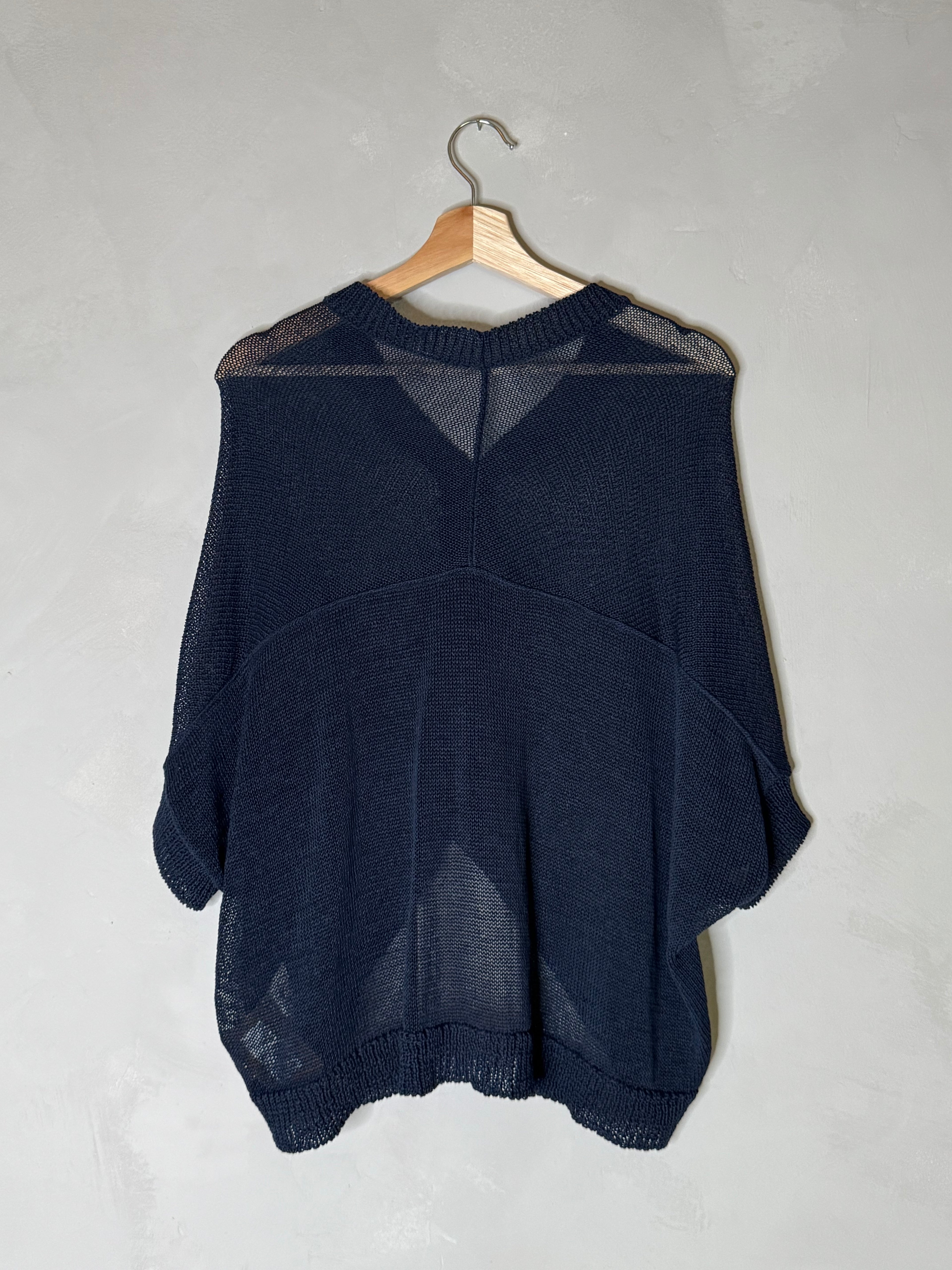 Ichi antiquites short sleeve knit cardigan