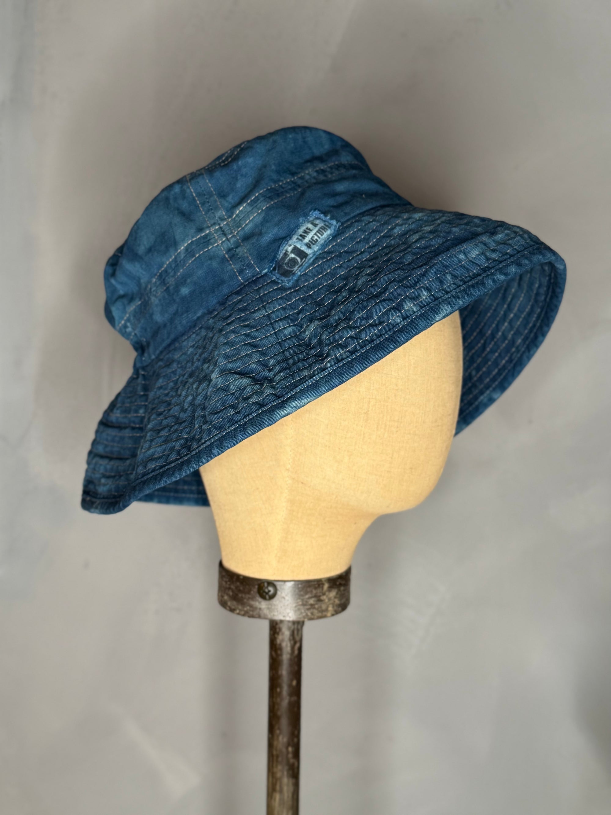 japanese indigo bucket hat