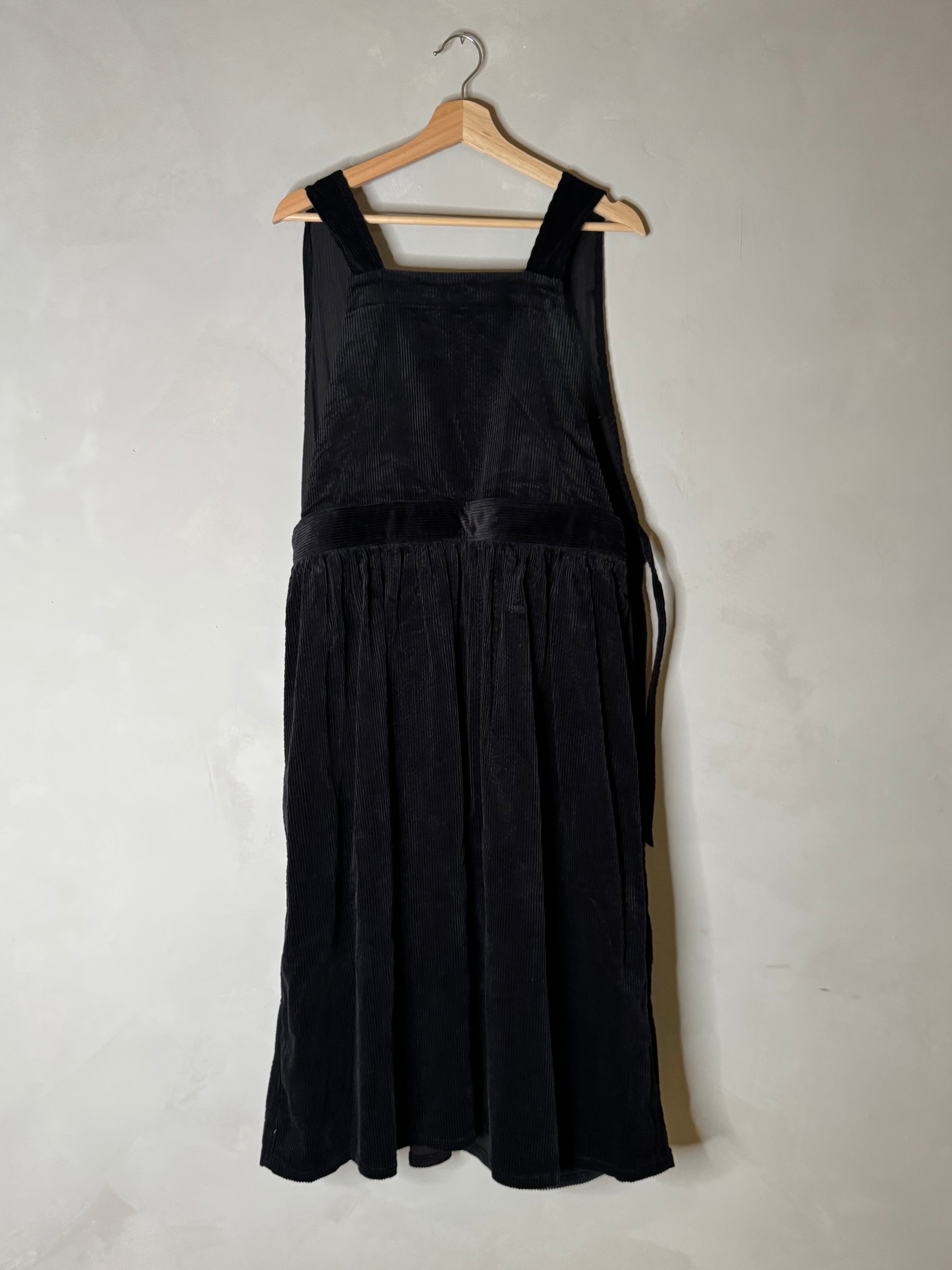 Ichi corduroy apron dress