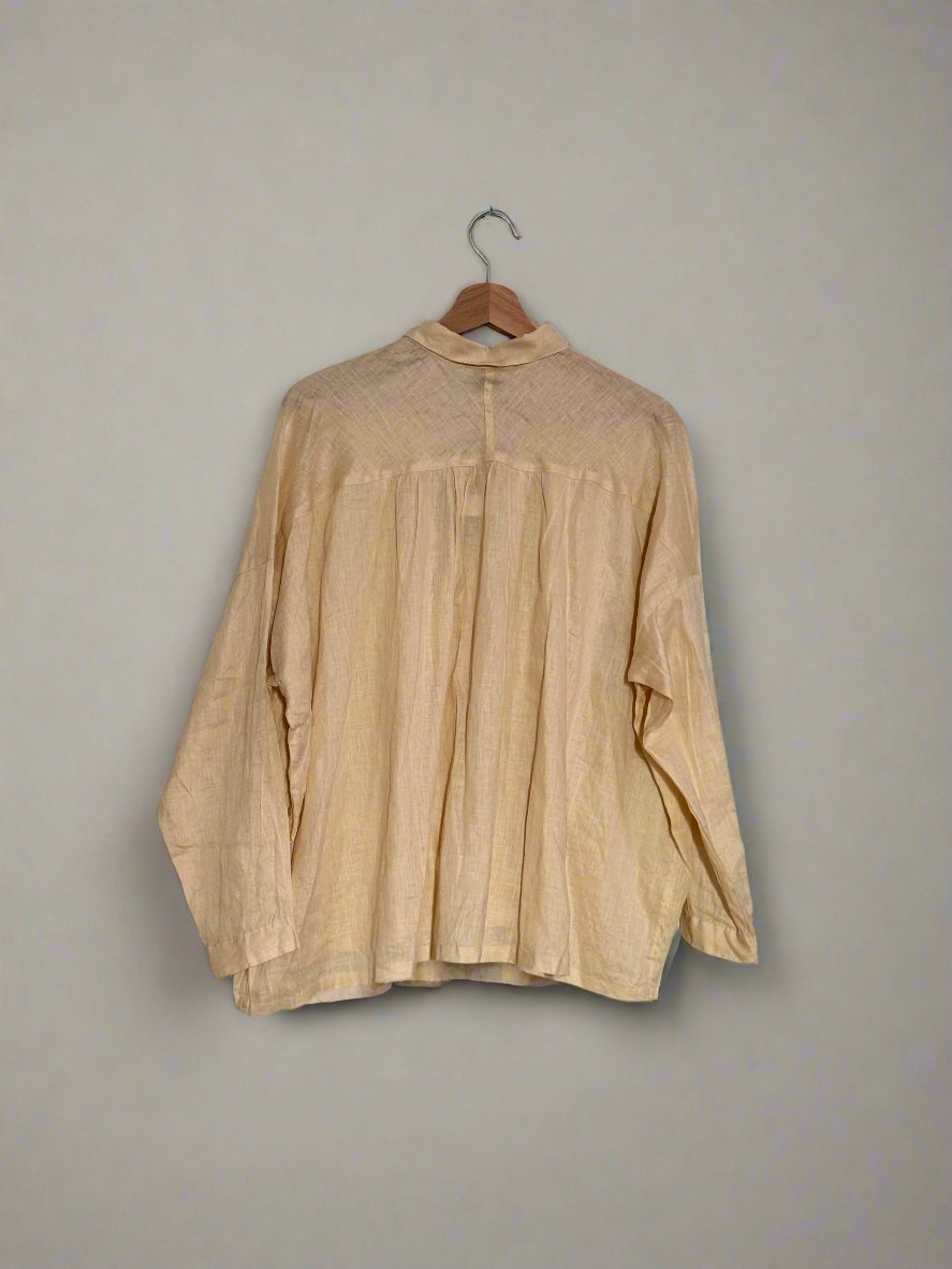 Ichi antiquites Natural linen shirt