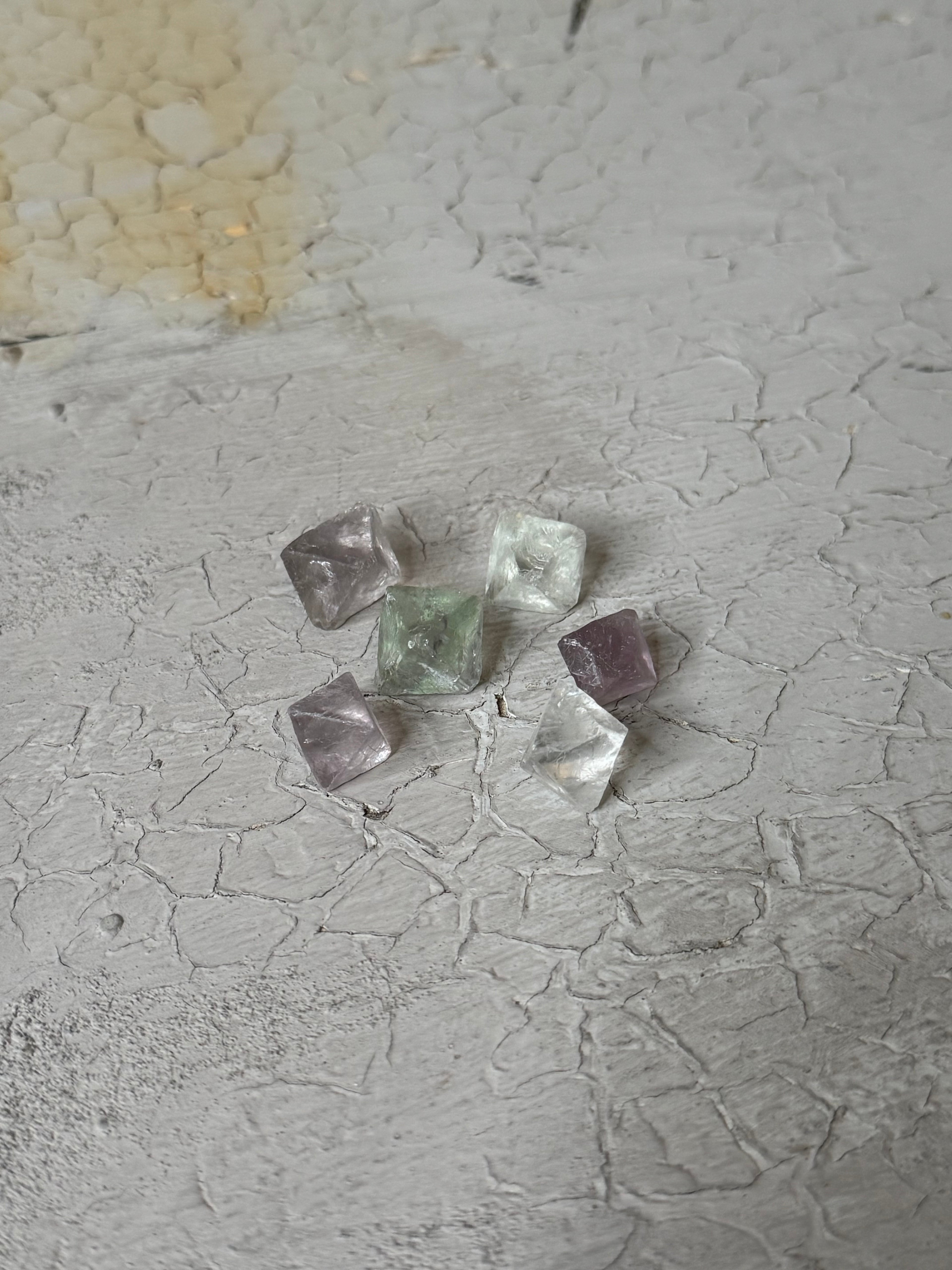 Fluorite Octahedrons - mini