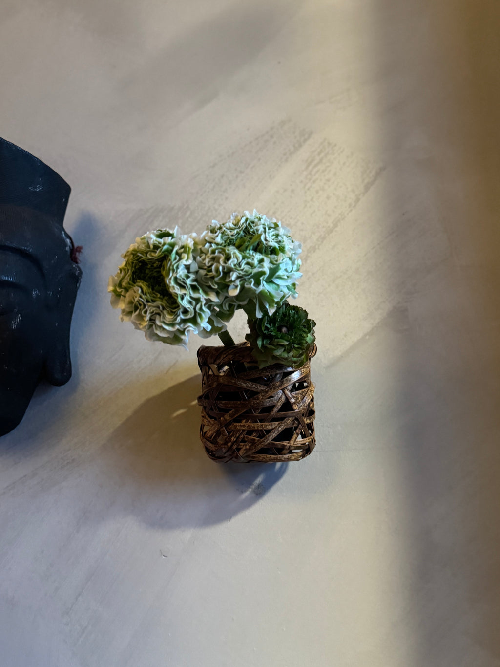 Japanese basketry wall vase