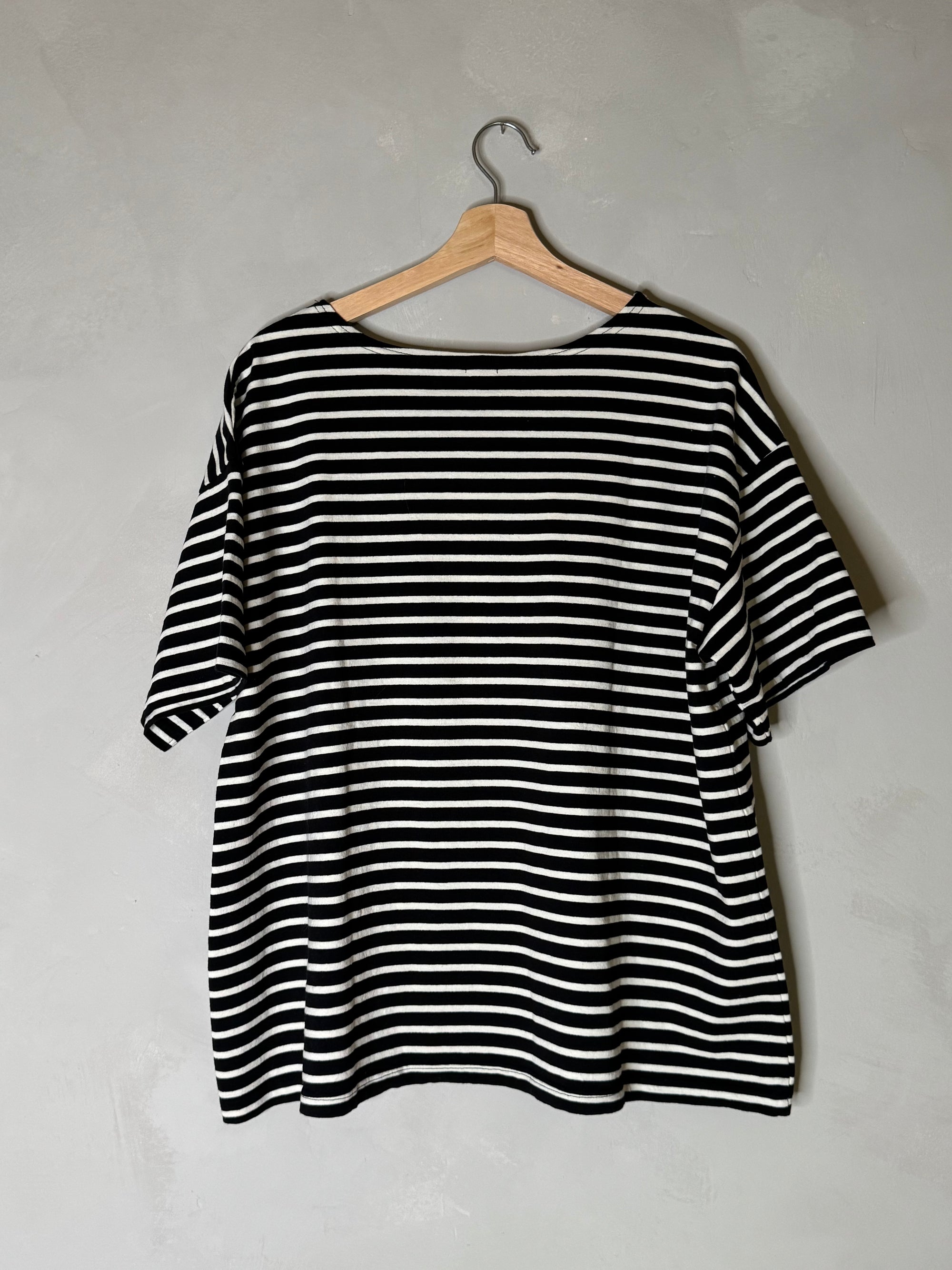 Ichi short sleeved striped top