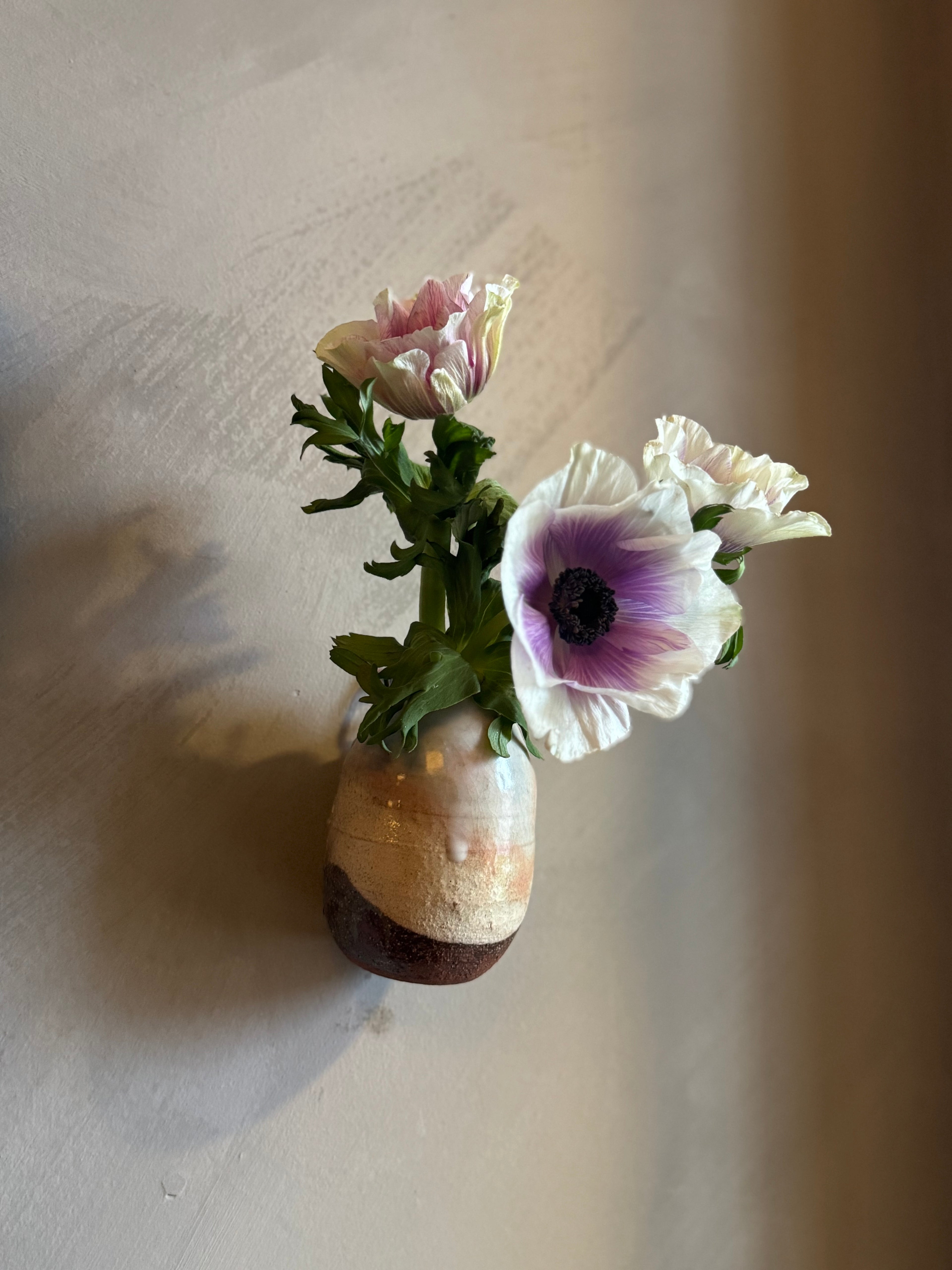 Japanese ceramic wall vase