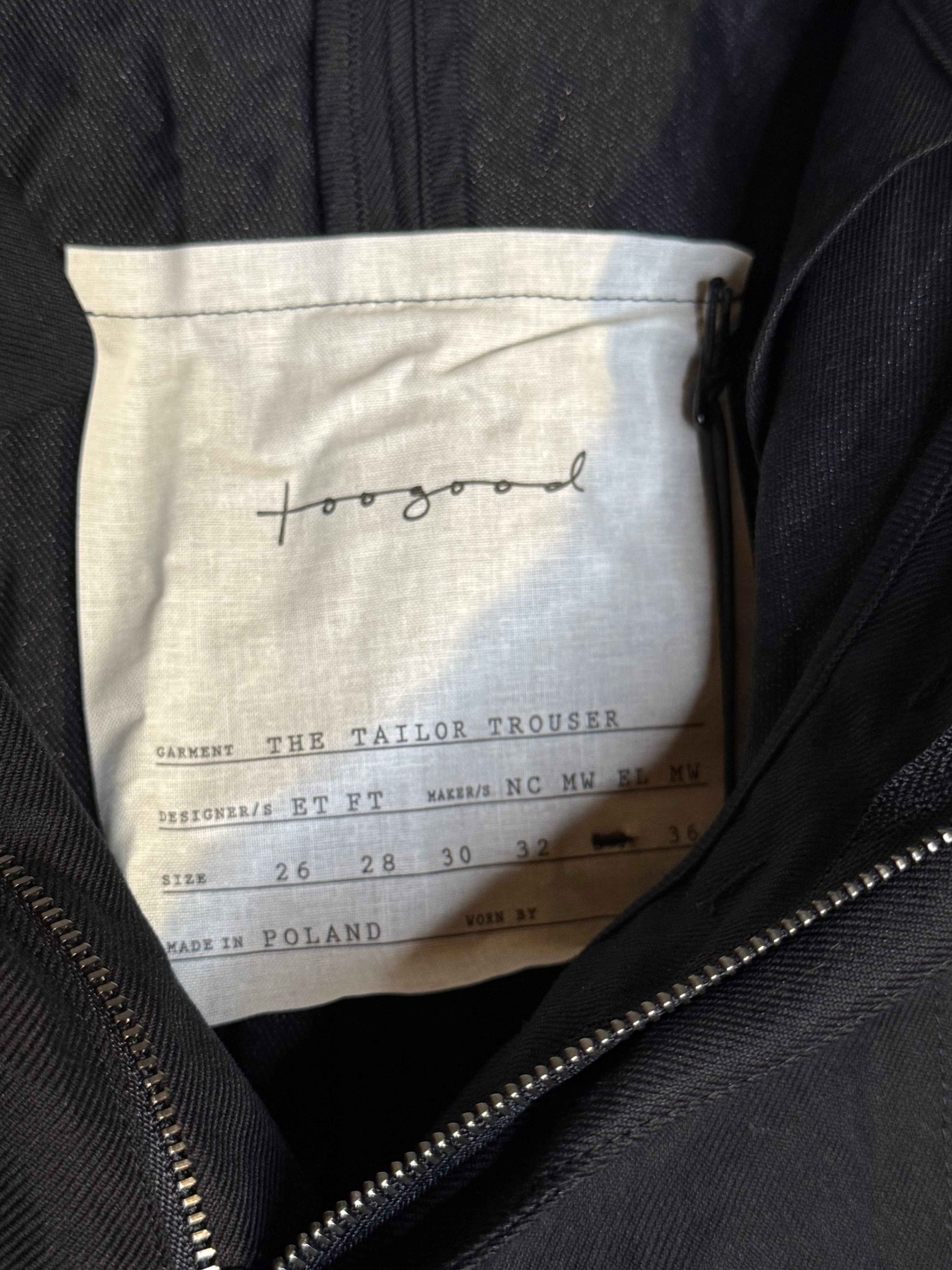 Toogood the tailor trouser crumpled flint