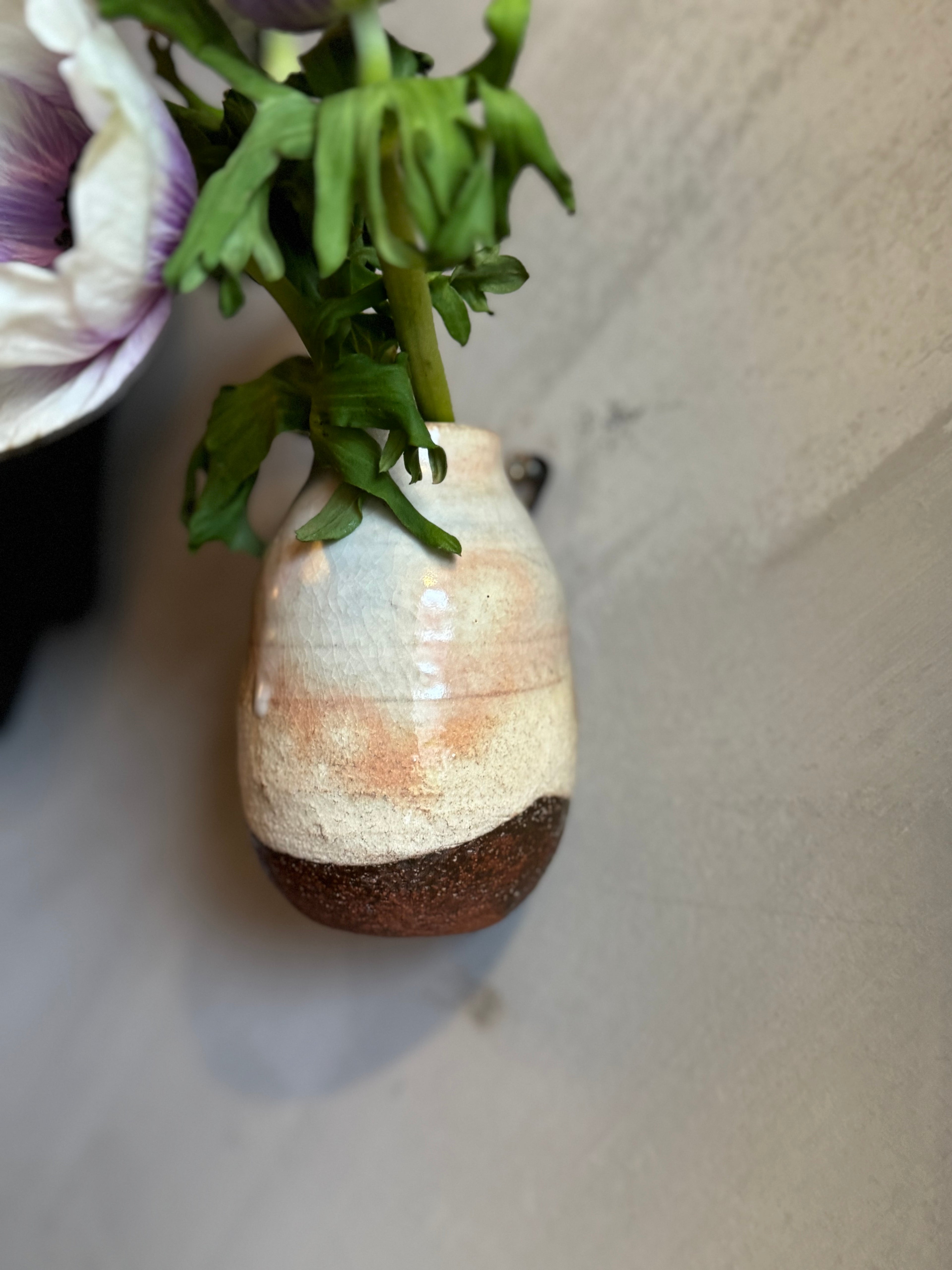 Japanese ceramic wall vase