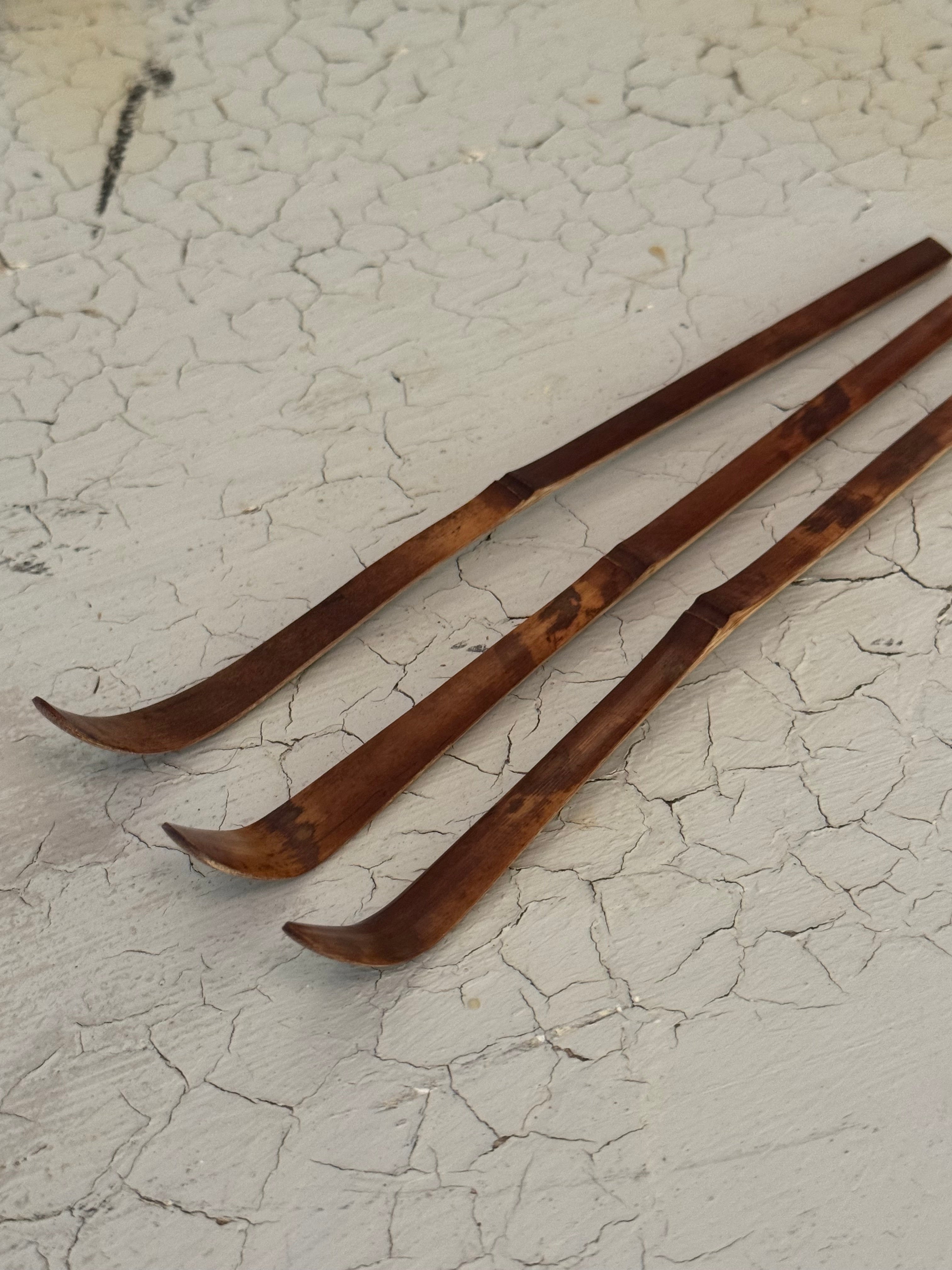 chashaku- Bamboo matcha scoop - smoked