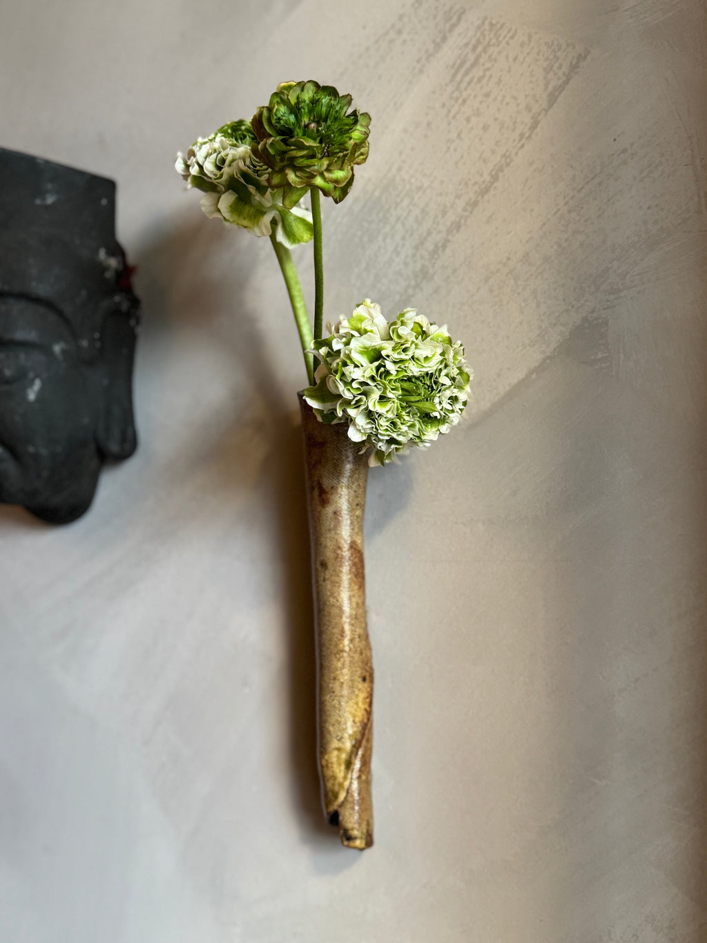 Japanese ceramic wall vase