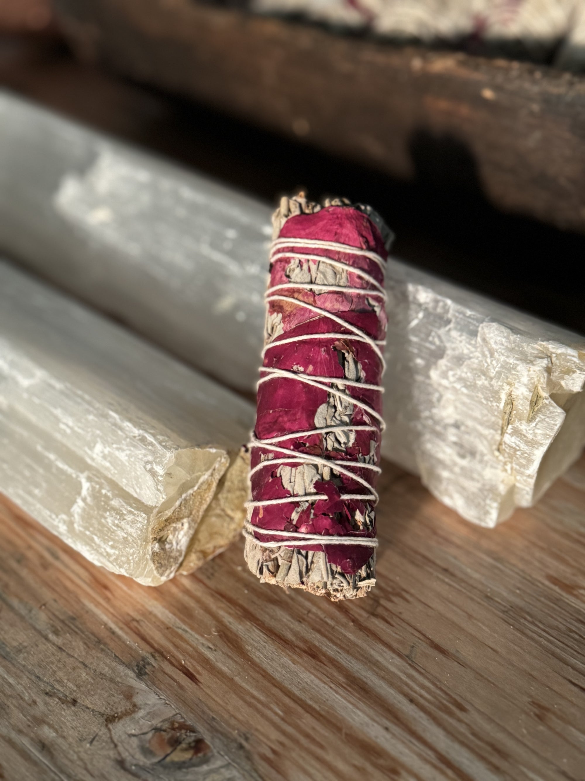 Sage, rose wrapped