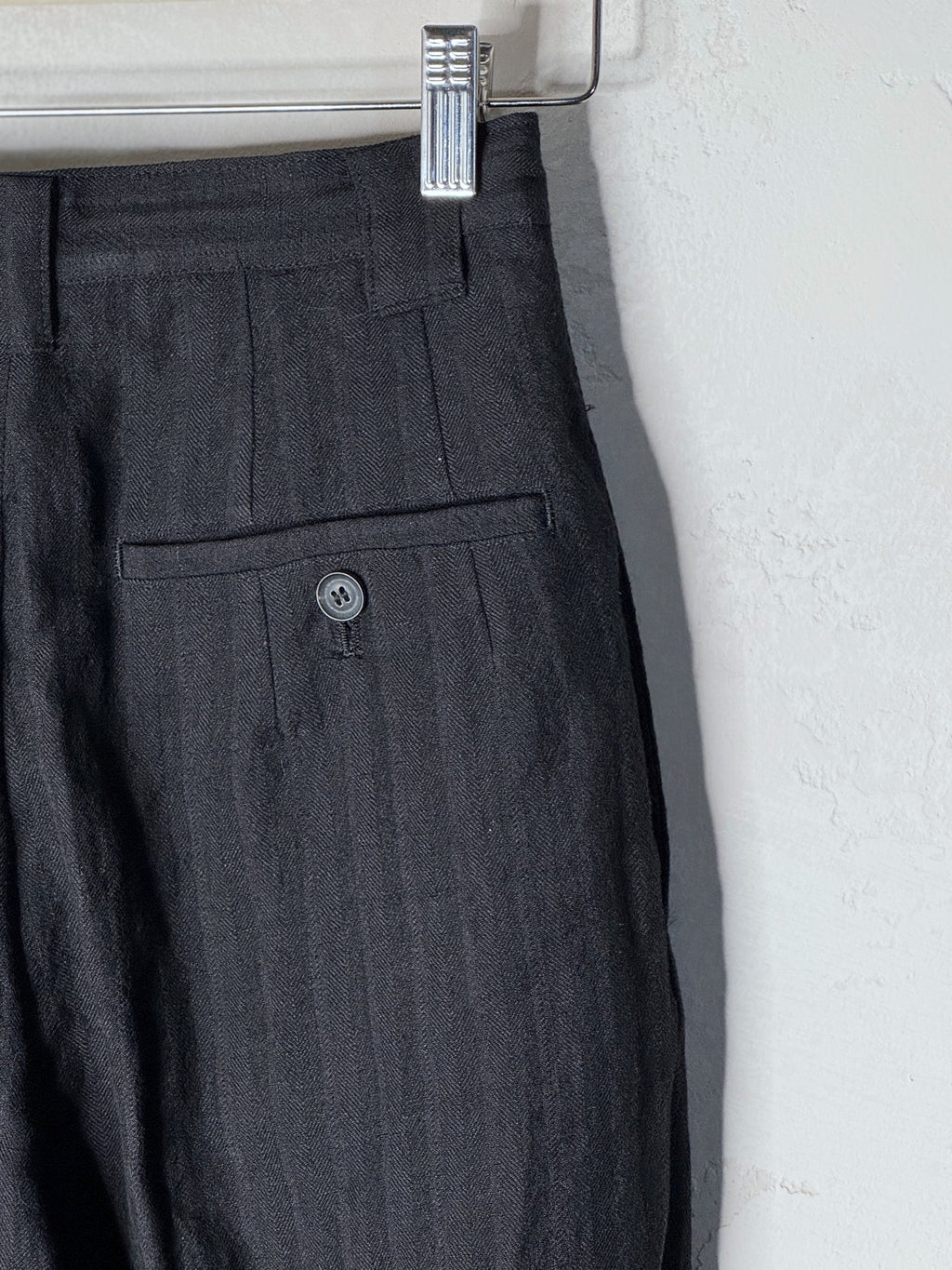 y's by yohji yamamoto wool and linen pants