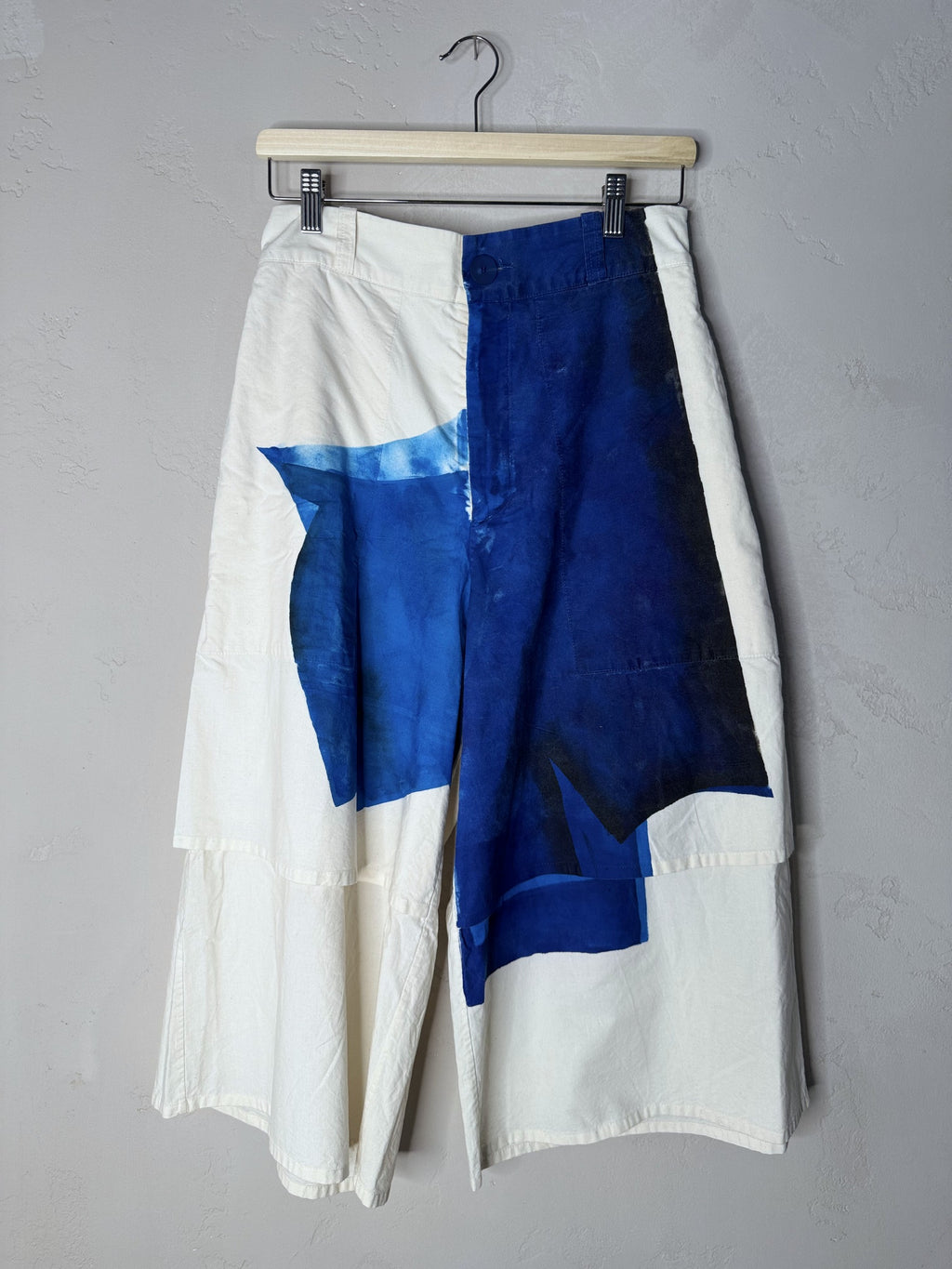 toogood the machinist trouser - pigment painting cobalt