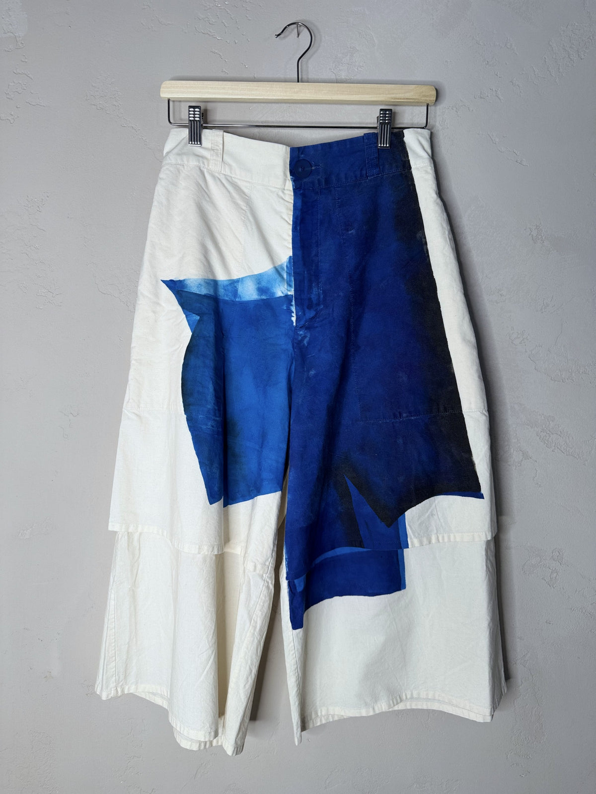 toogood the machinist trouser - pigment painting cobalt