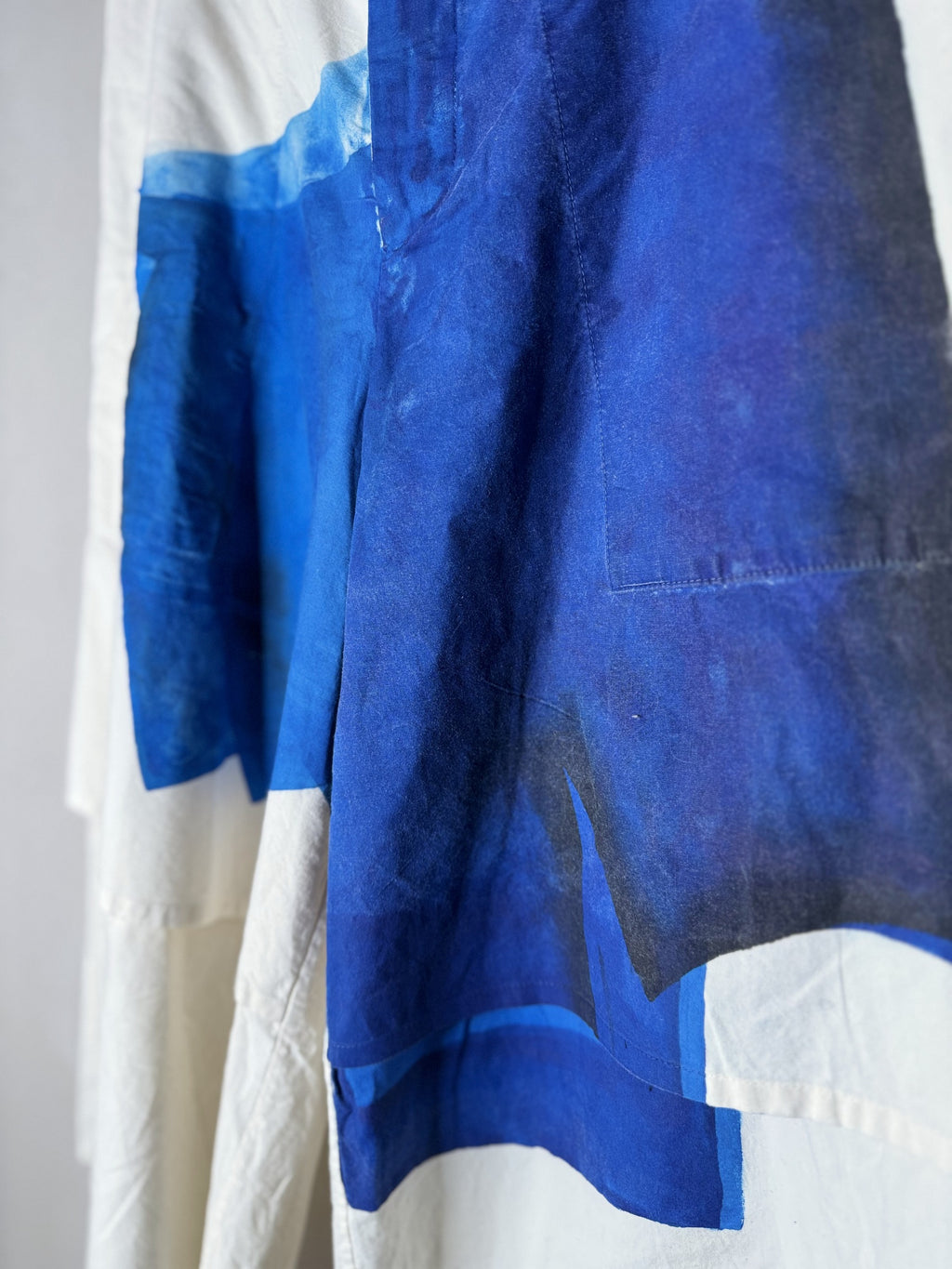 toogood the machinist trouser - pigment painting cobalt